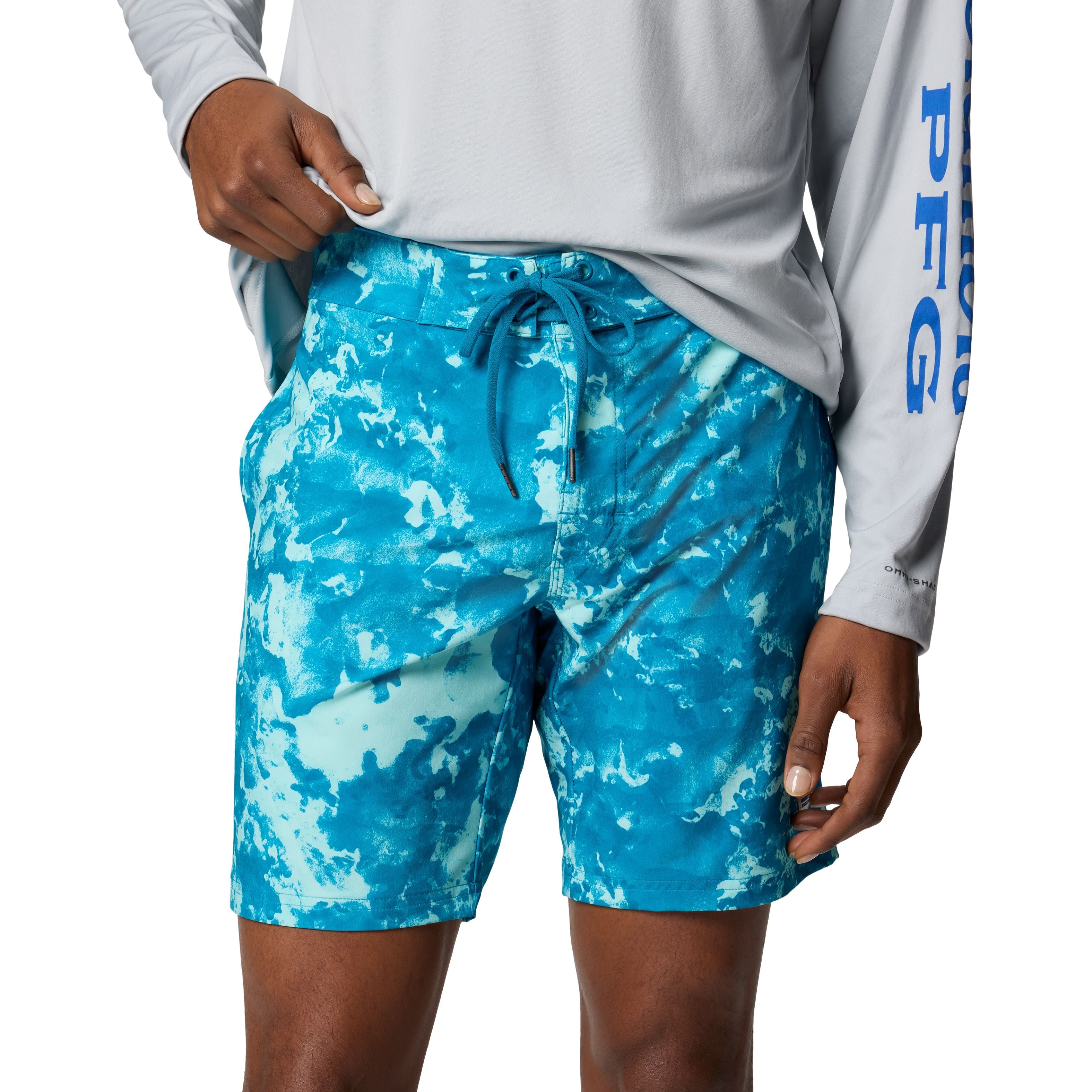Columbia Men's PFG Offshore III Board Short Grey Ash Image 04