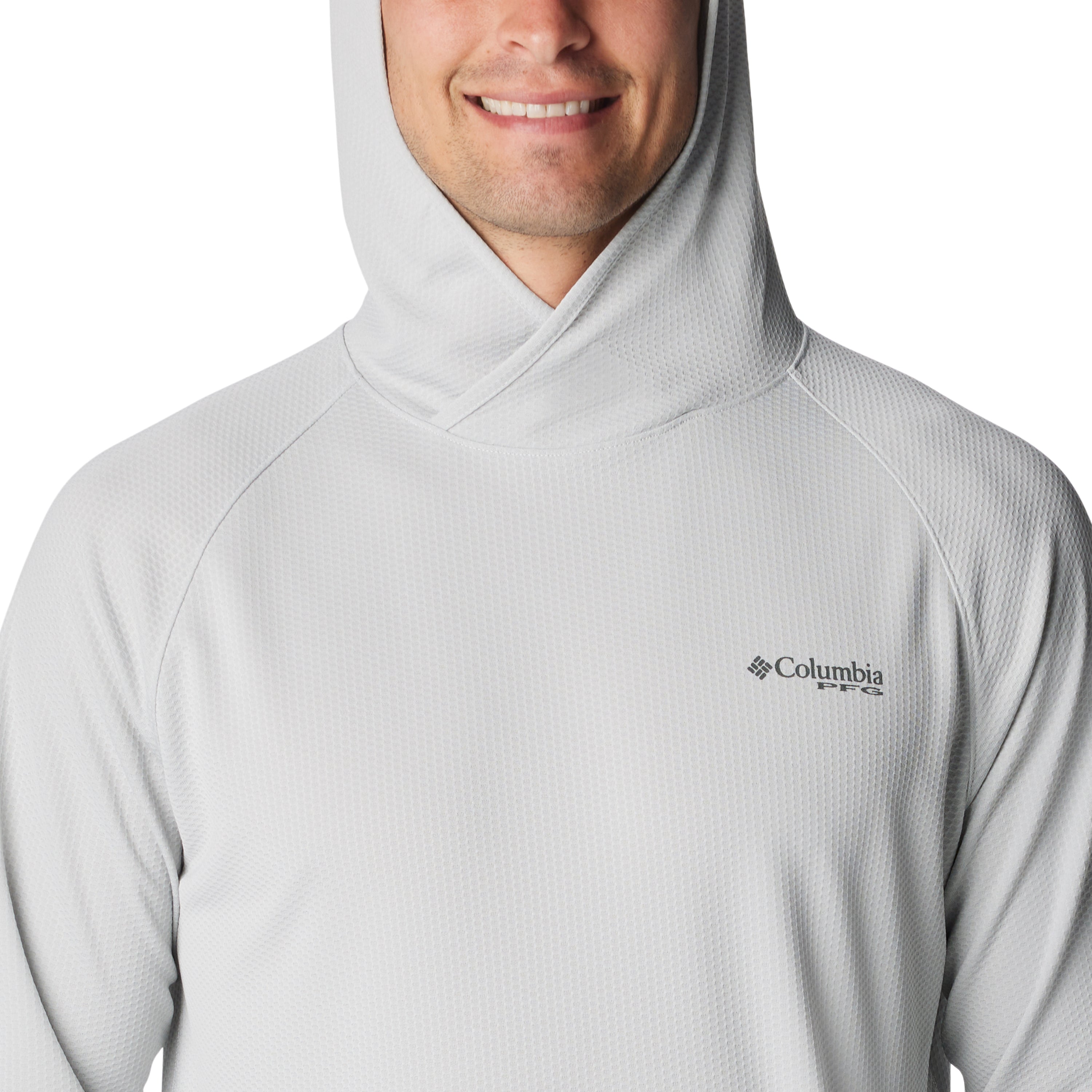 Columbia Men's PFG Solar Stream Elite Hoodie Cool Grey Image 04