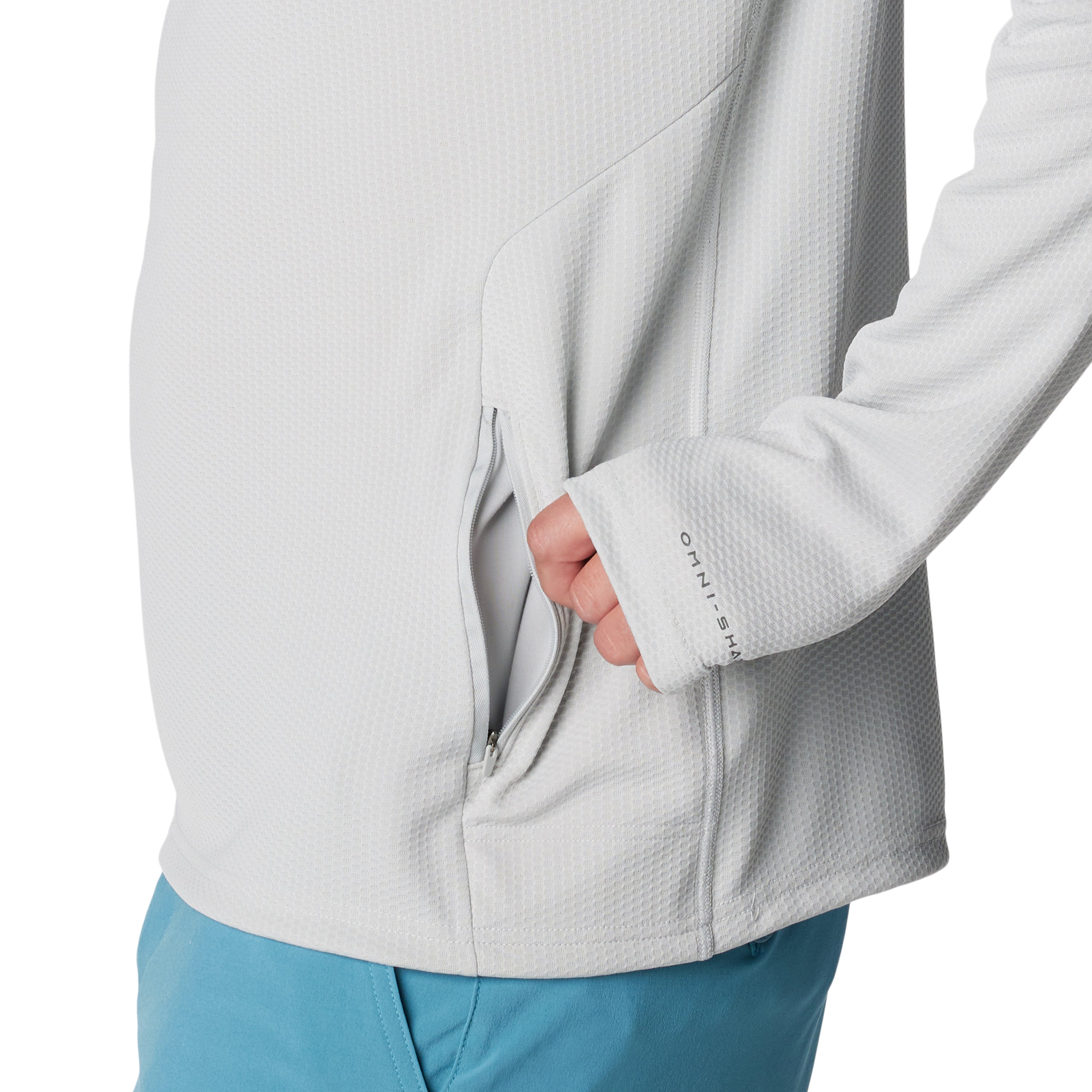 Columbia Men's PFG Solar Stream Elite Hoodie Cool Grey Image 06