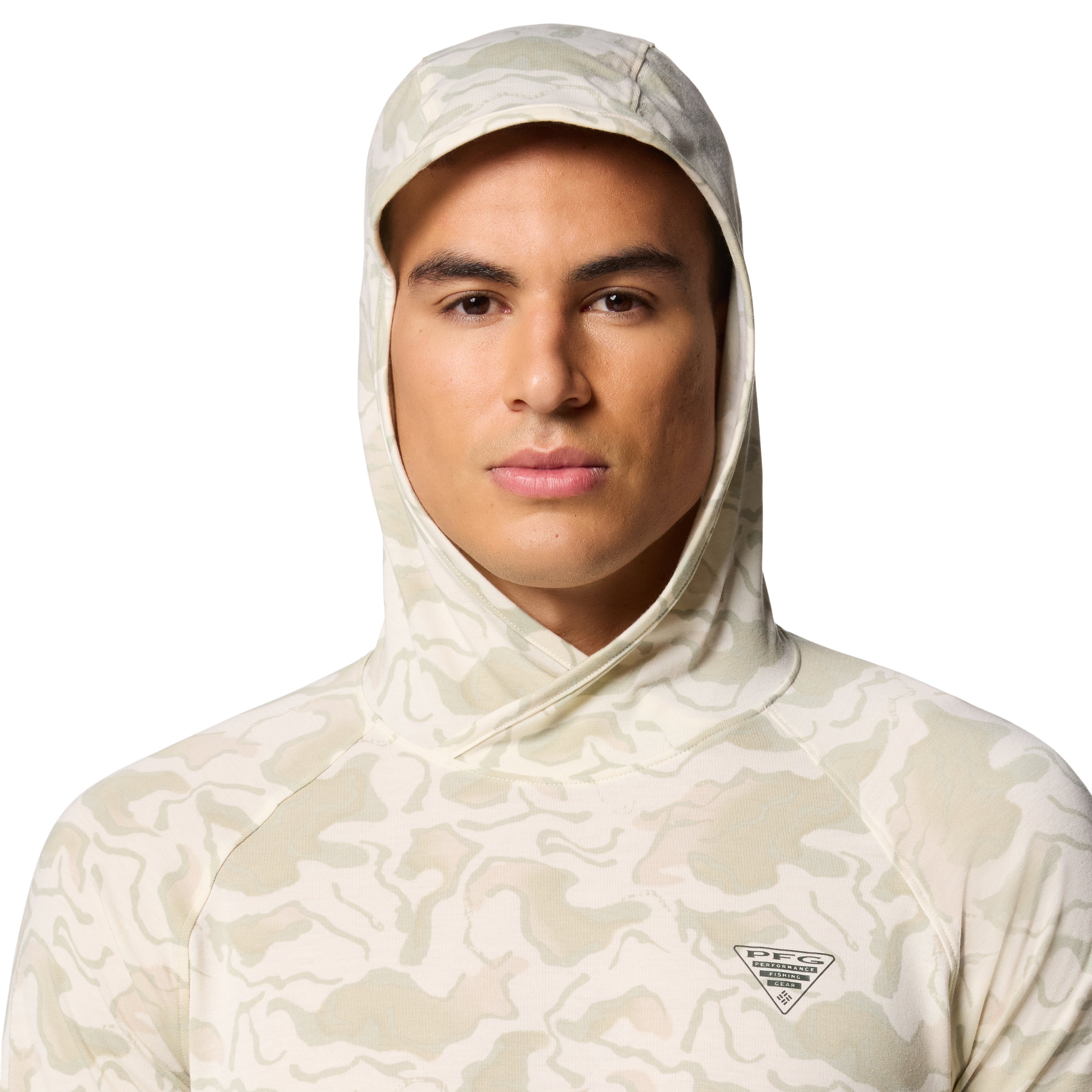 Columbia Men's PFG Uncharted Hoodie Stone Swampland Image 01