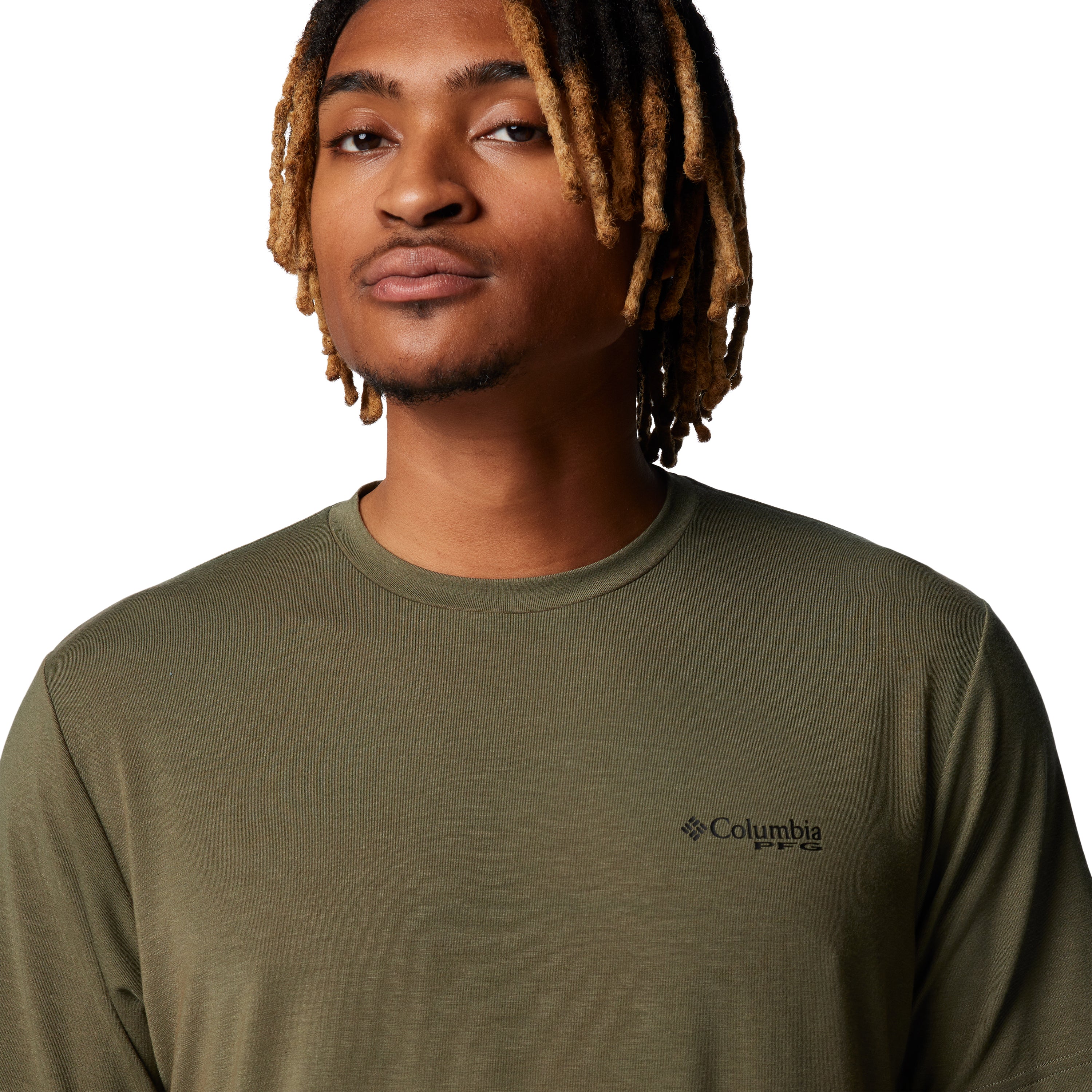 Columbia PFG Uncharted Tech Tee SS Cypress Fly Box Image 04