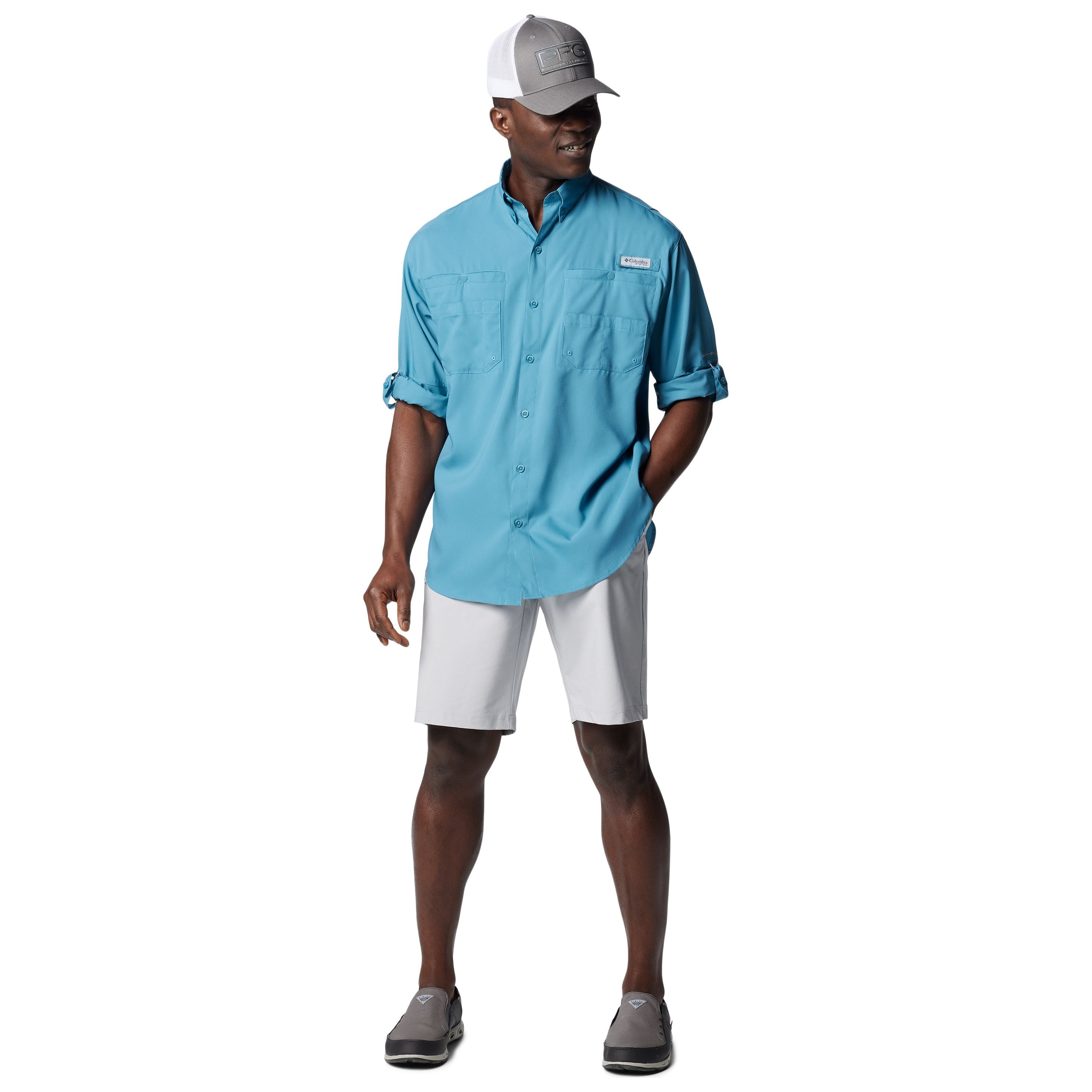 Columbia Tamiami II LS Shirt Canyon Blue Image 03