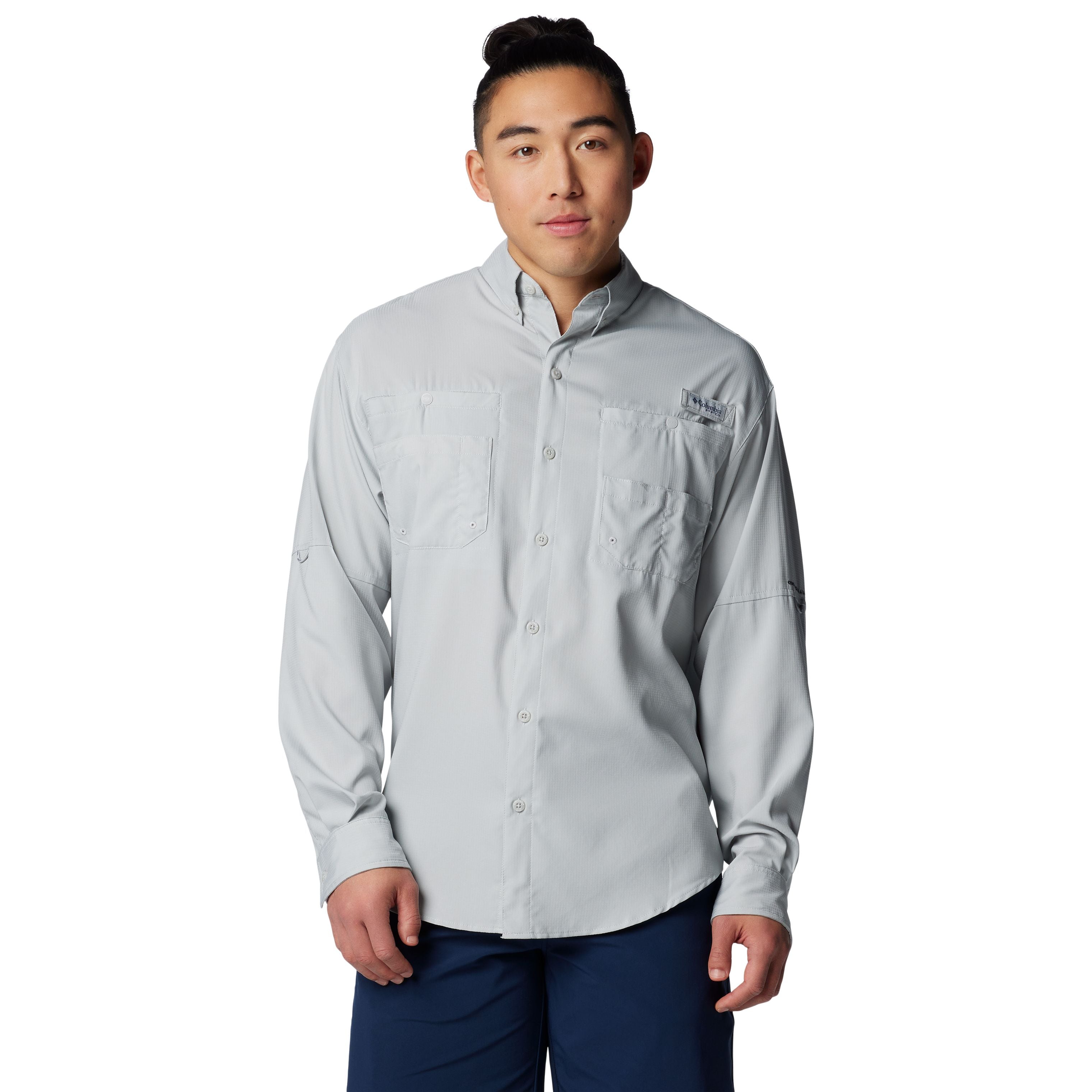 Columbia Tamiami II LS Shirt Cool Grey Image 04