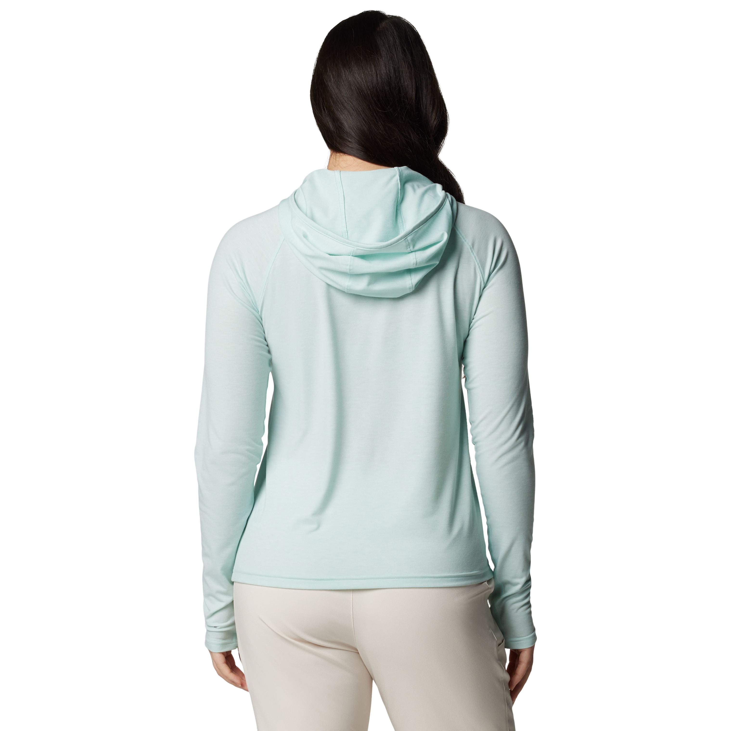 Columbia Women's PFG Uncharted Hoodie Icy Morn Heather Image 02