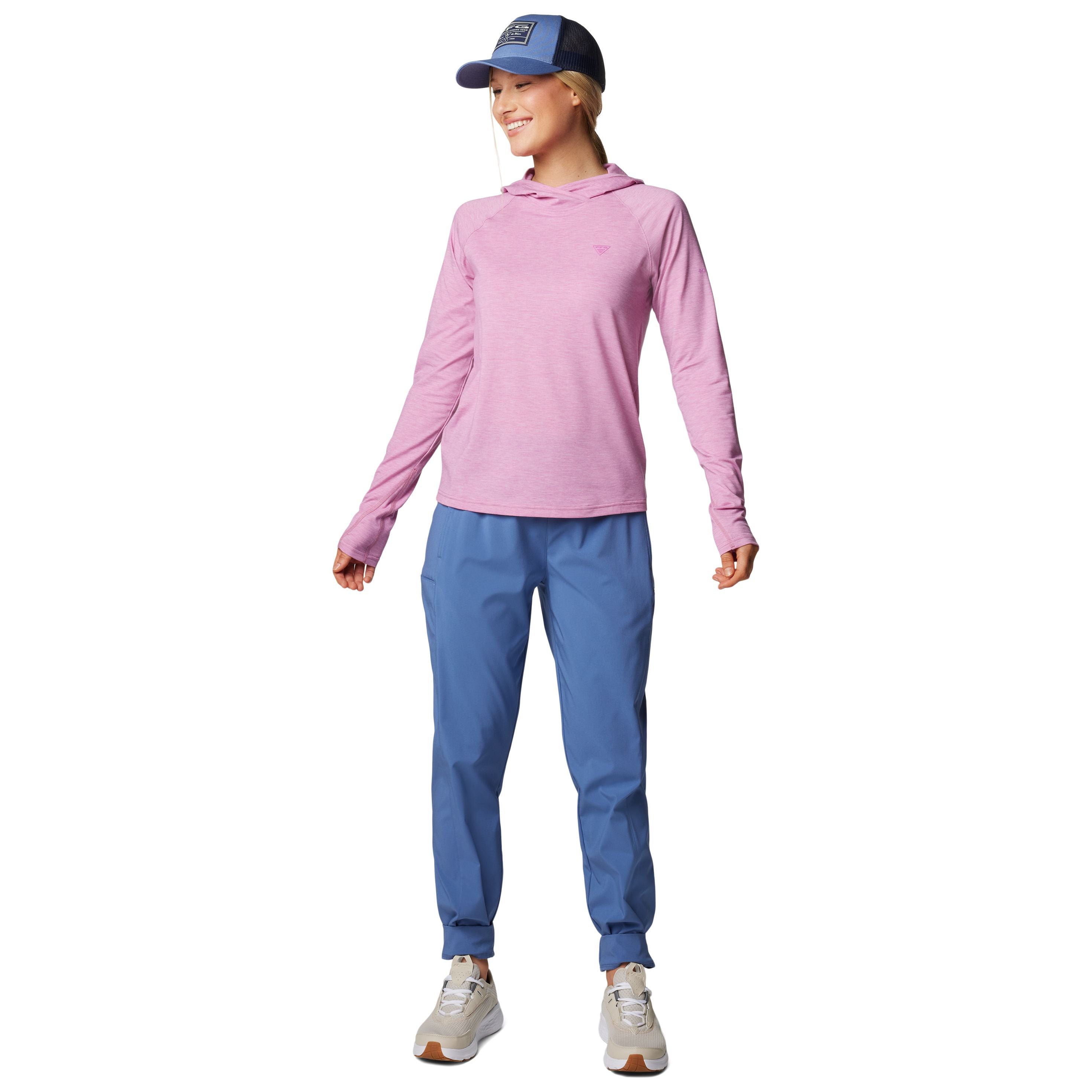 Columbia Women's PFG Uncharted Hoodie Minuet Heather Image 04
