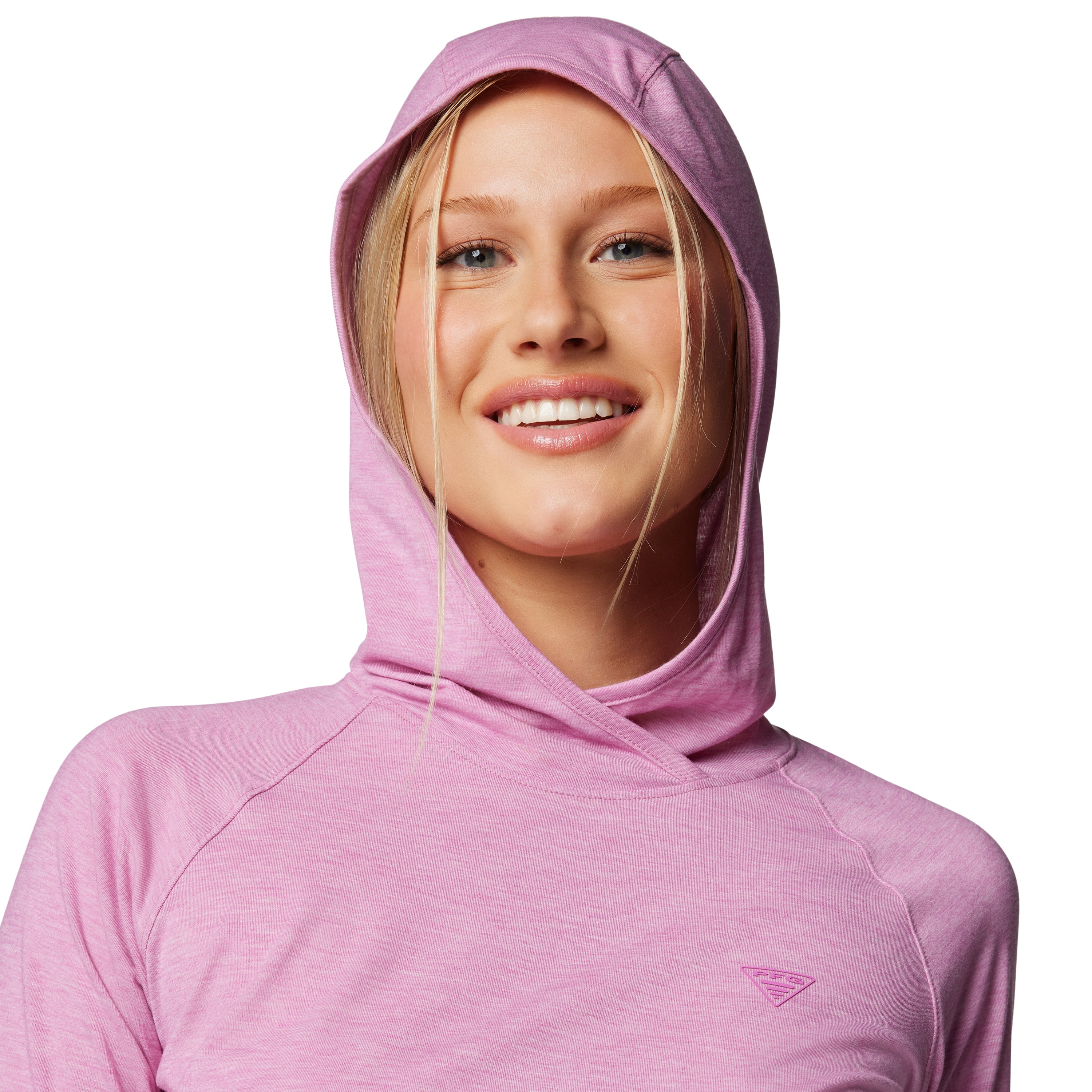 Columbia Women's PFG Uncharted Hoodie Minuet Heather Image 05