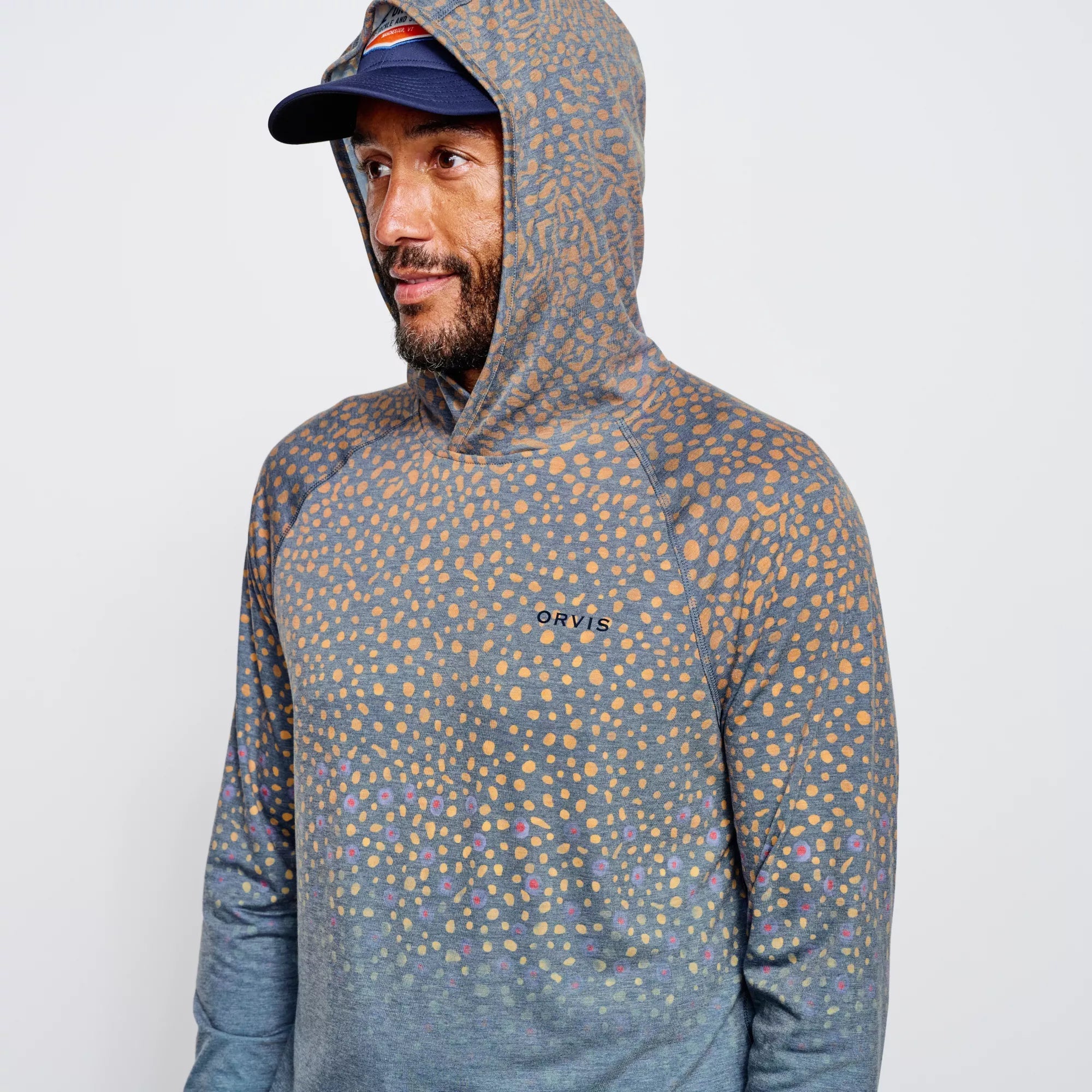 Orvis Dricast Printed Hoodie Brook Trout Image 05