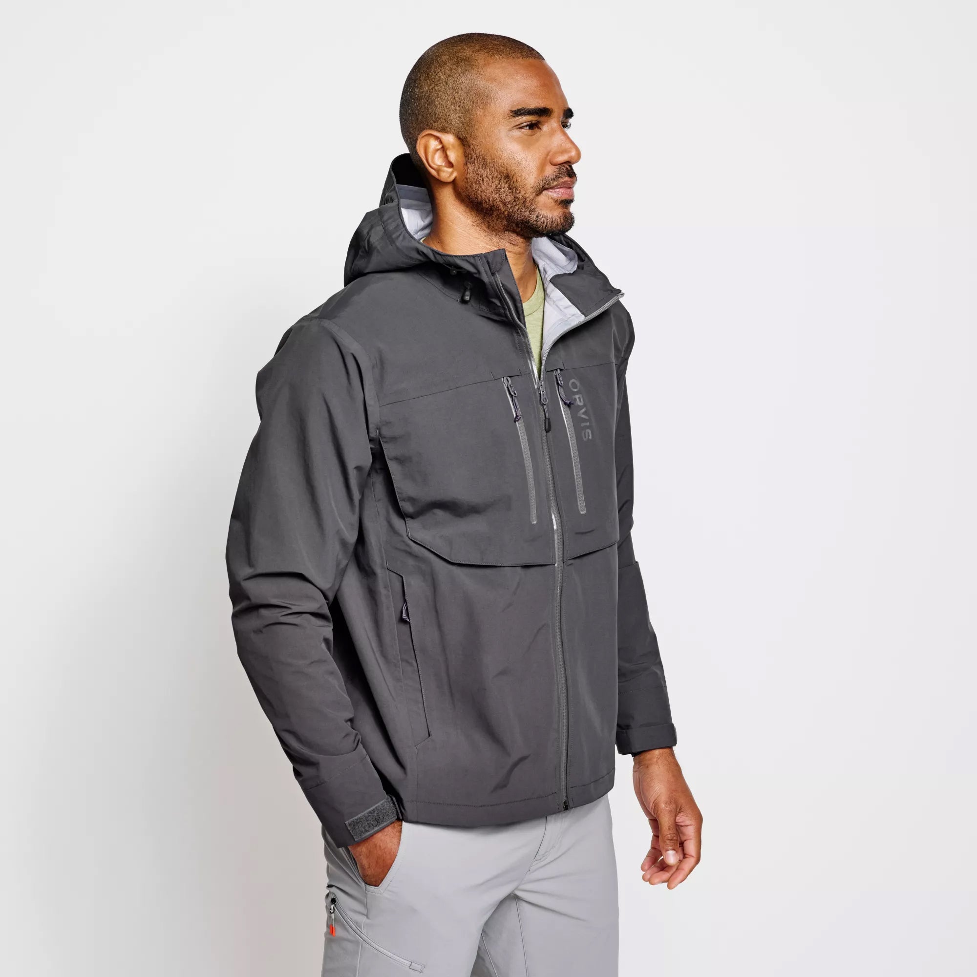 Orvis Men's Clearwater Wading Jacket Asphalt Image 04