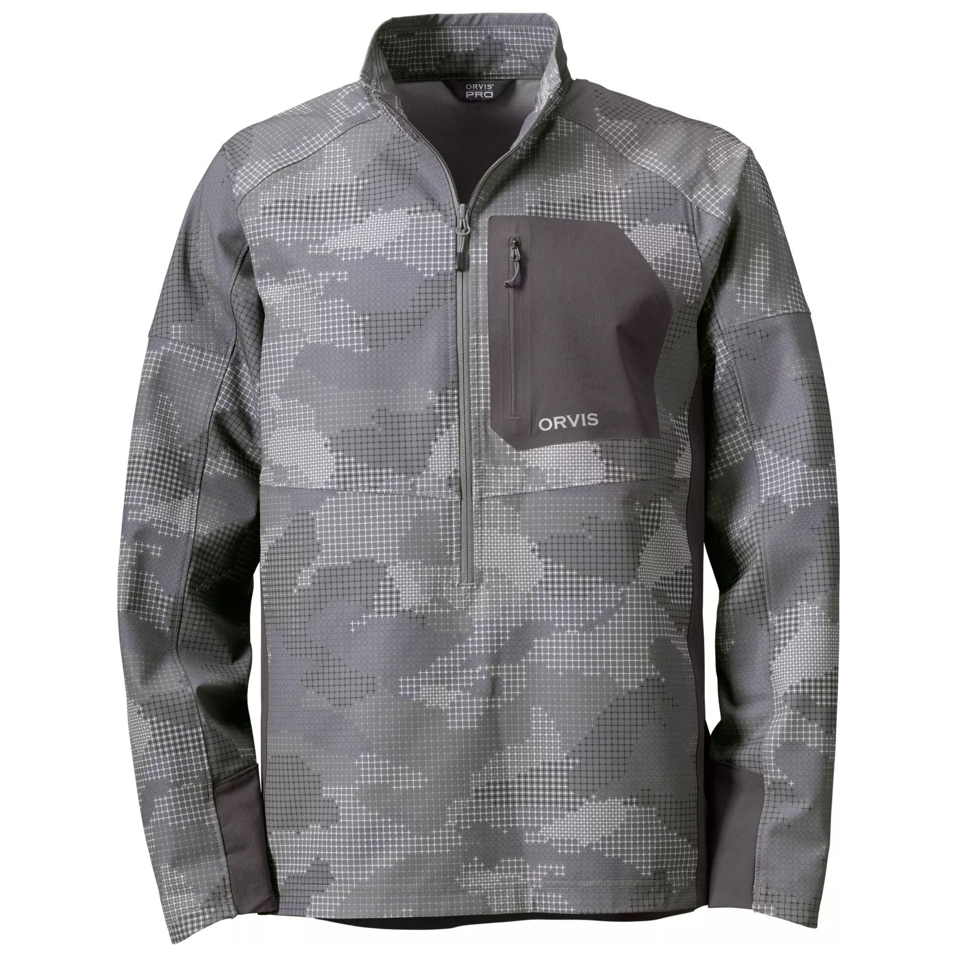 Orvis Men's Pro LT Pullover Steel Camo Image 01