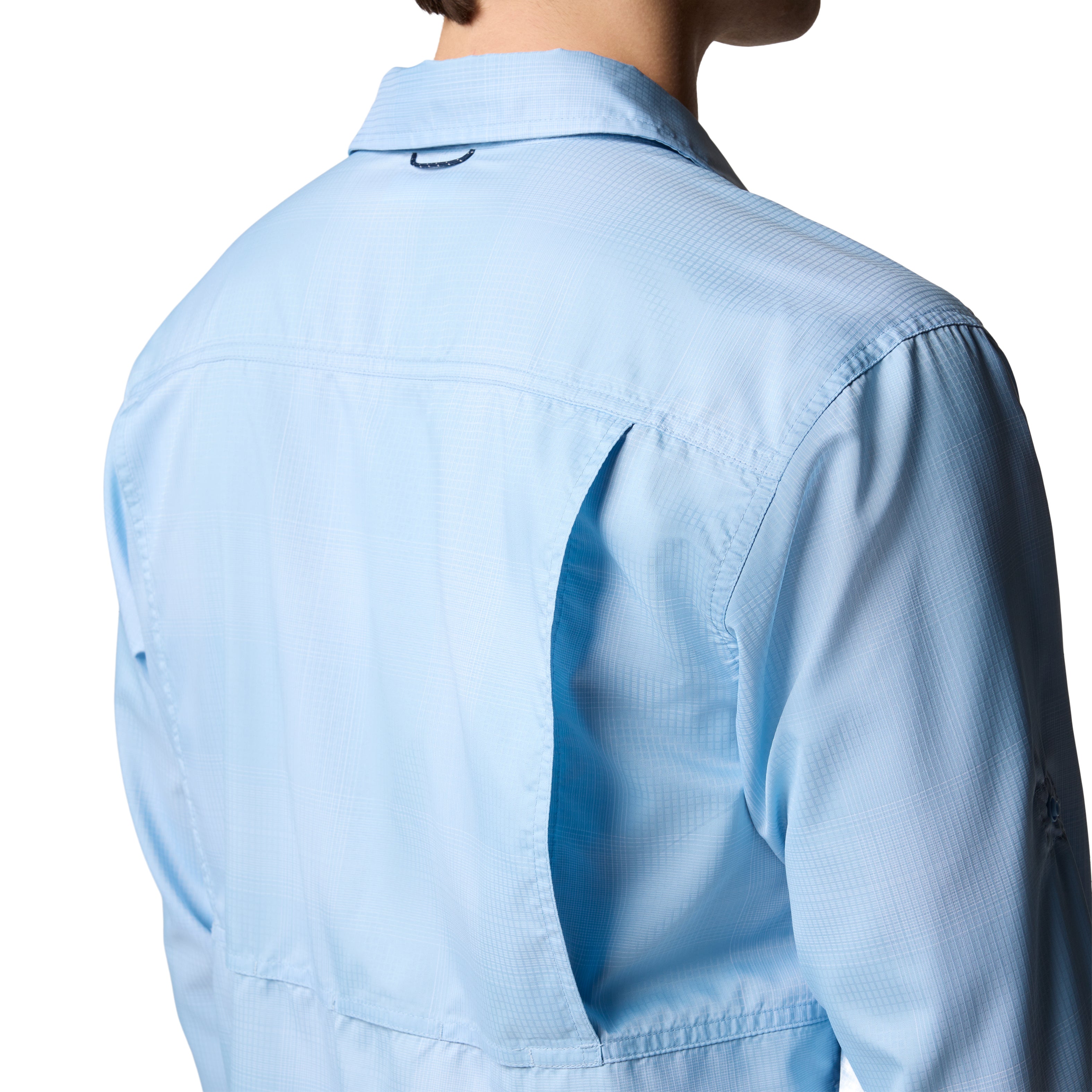 Columbia Men's Silver Ridge Utility Lite Plaid LS Ripple Blue Large Check Image 02
