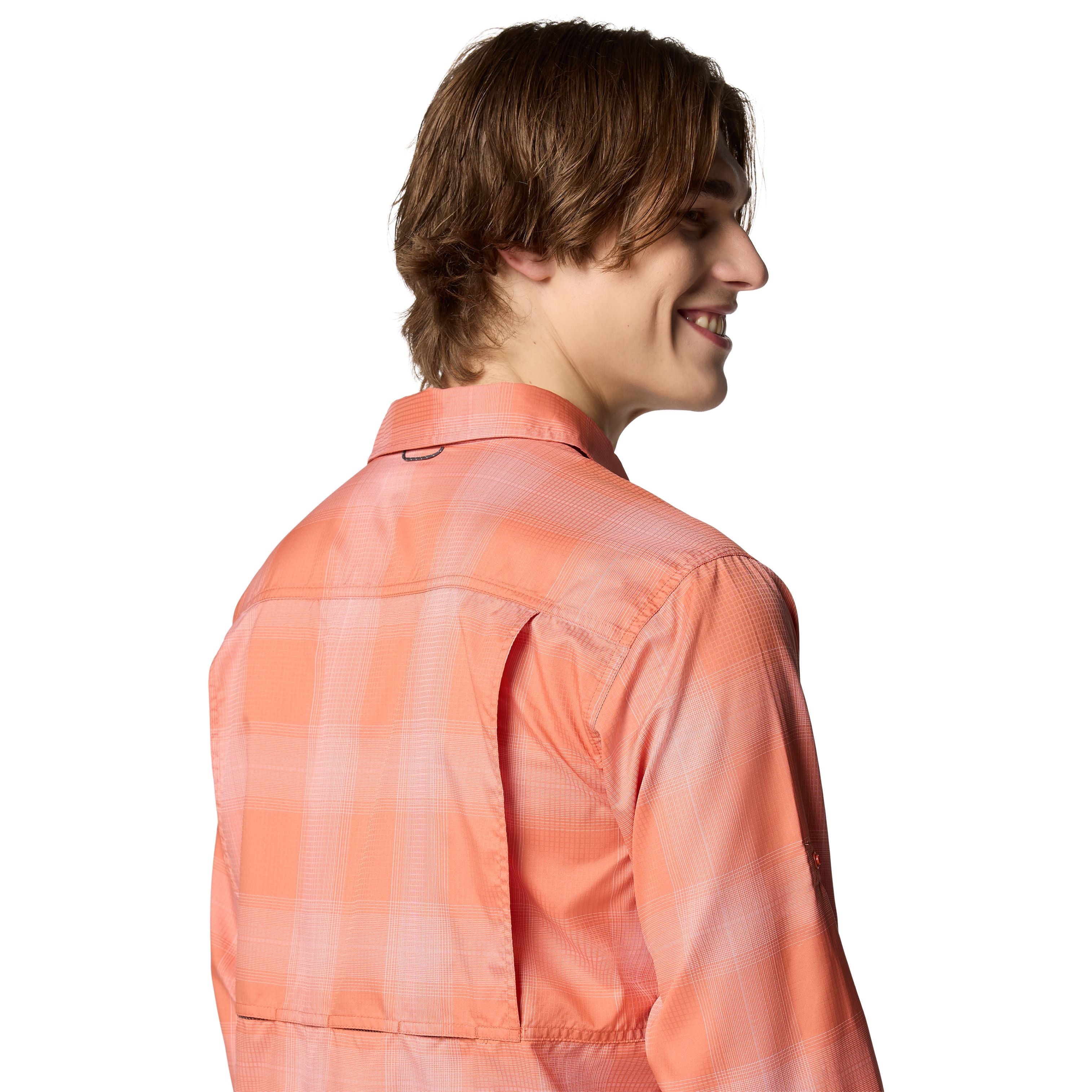 Columbia Men's Silver Ridge Utility Lite Plaid LS Tuscan Large Blur Check Image 02