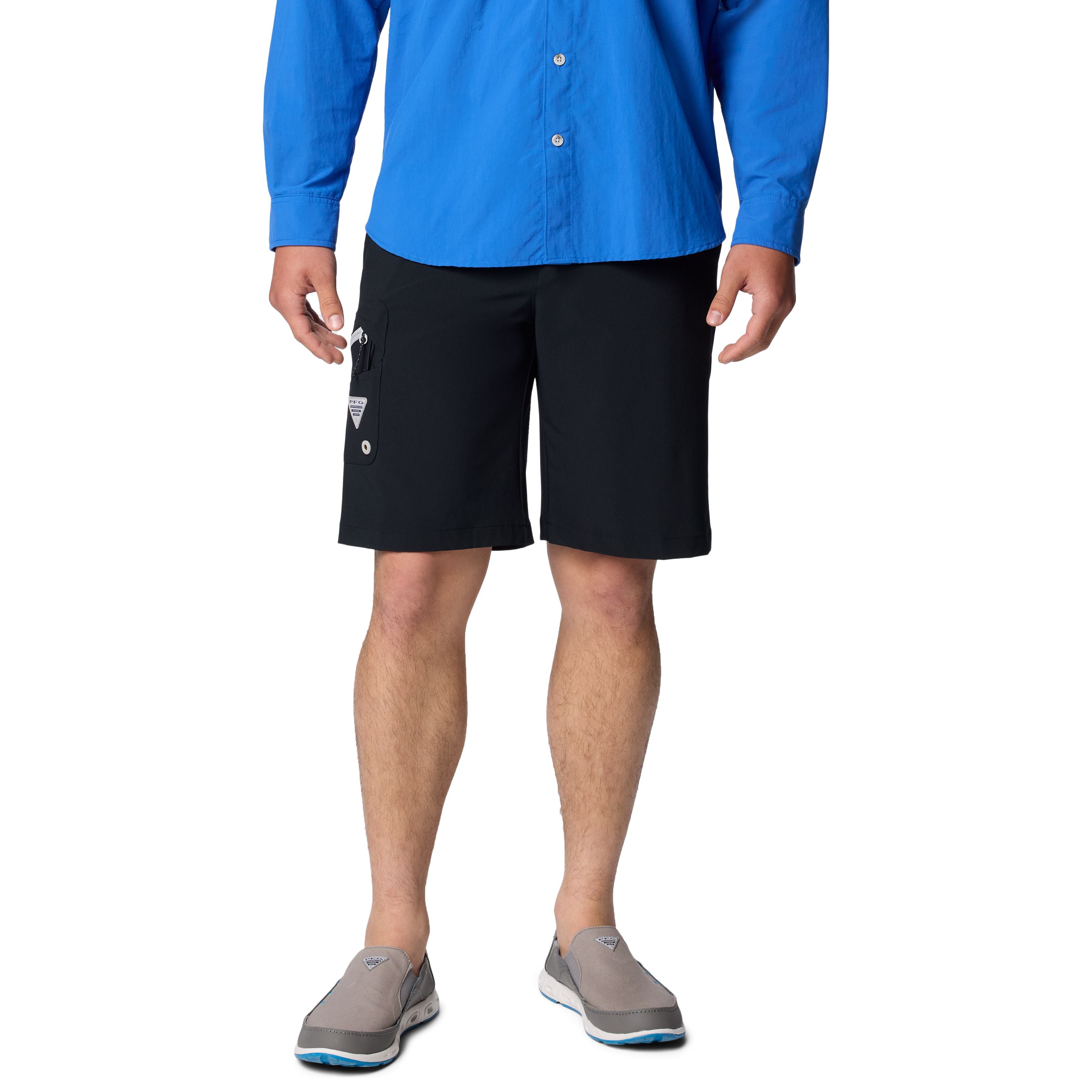 Columbia Men's Terminal Tackle II Short Black, Cool Grey Image 01