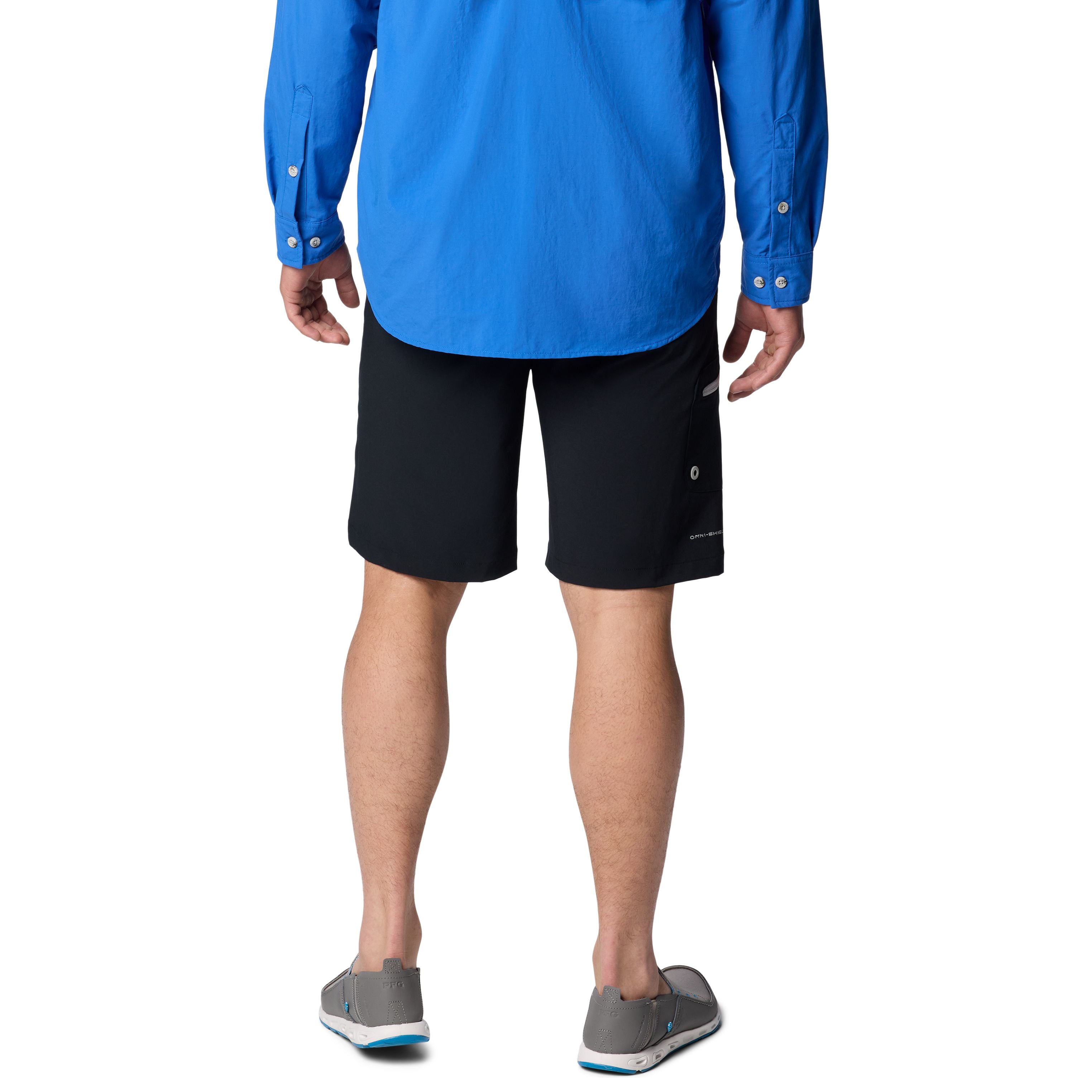 Columbia Men's Terminal Tackle II Short Black, Cool Grey Image 02