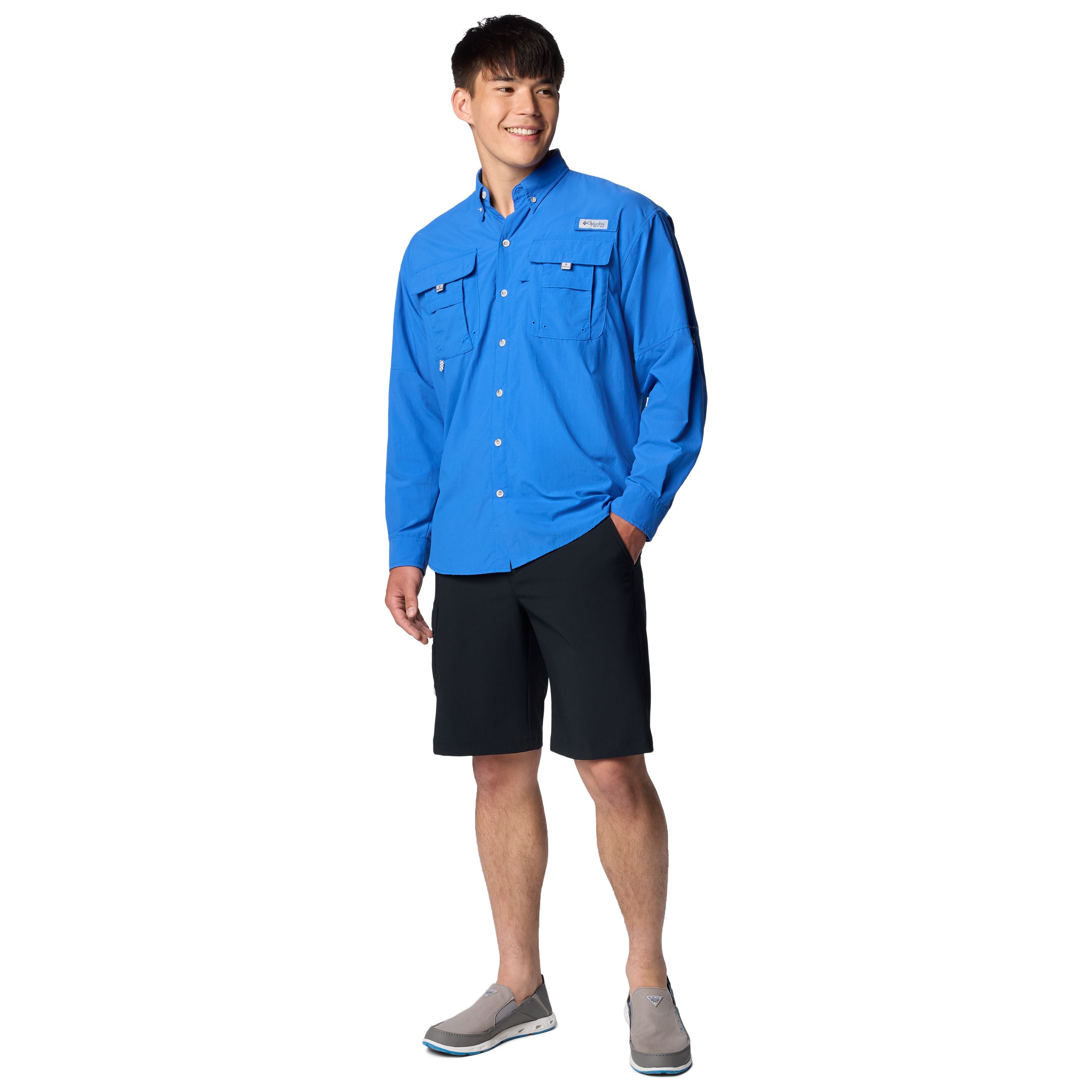 Columbia Men's Terminal Tackle II Short Black, Cool Grey Image 04