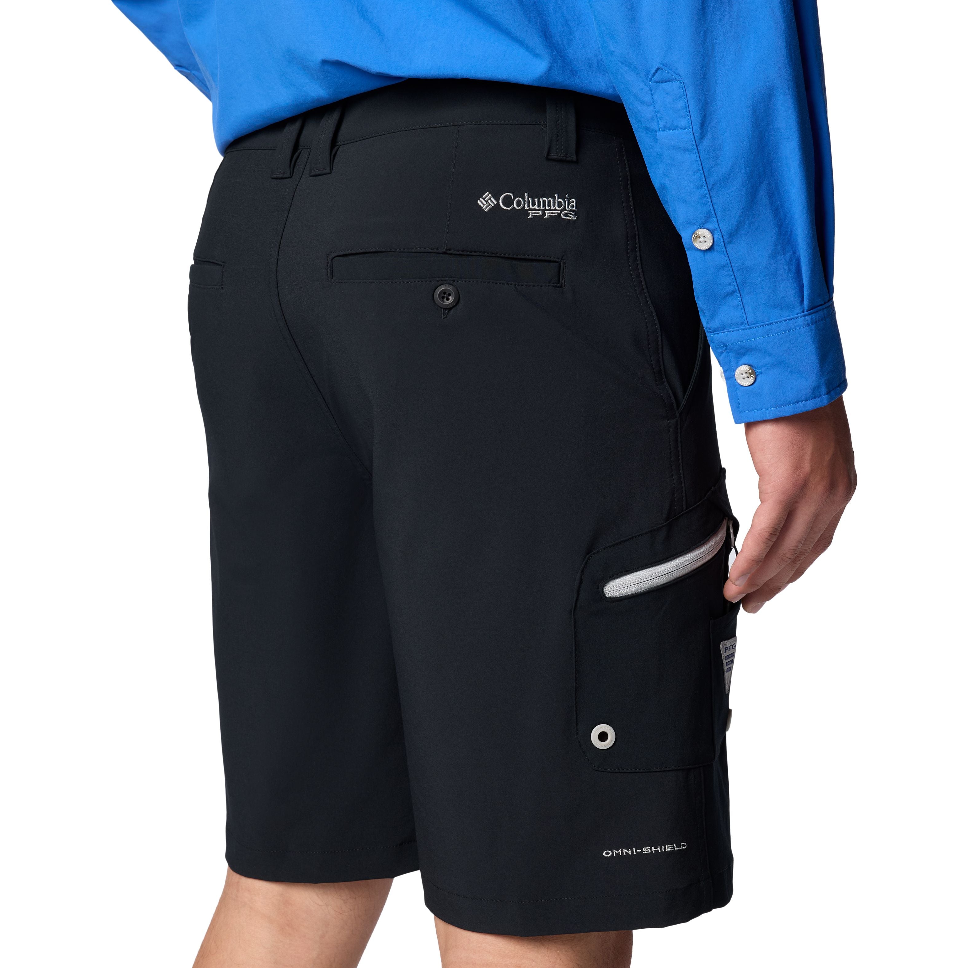 Columbia Men's Terminal Tackle II Short Black, Cool Grey Image 06