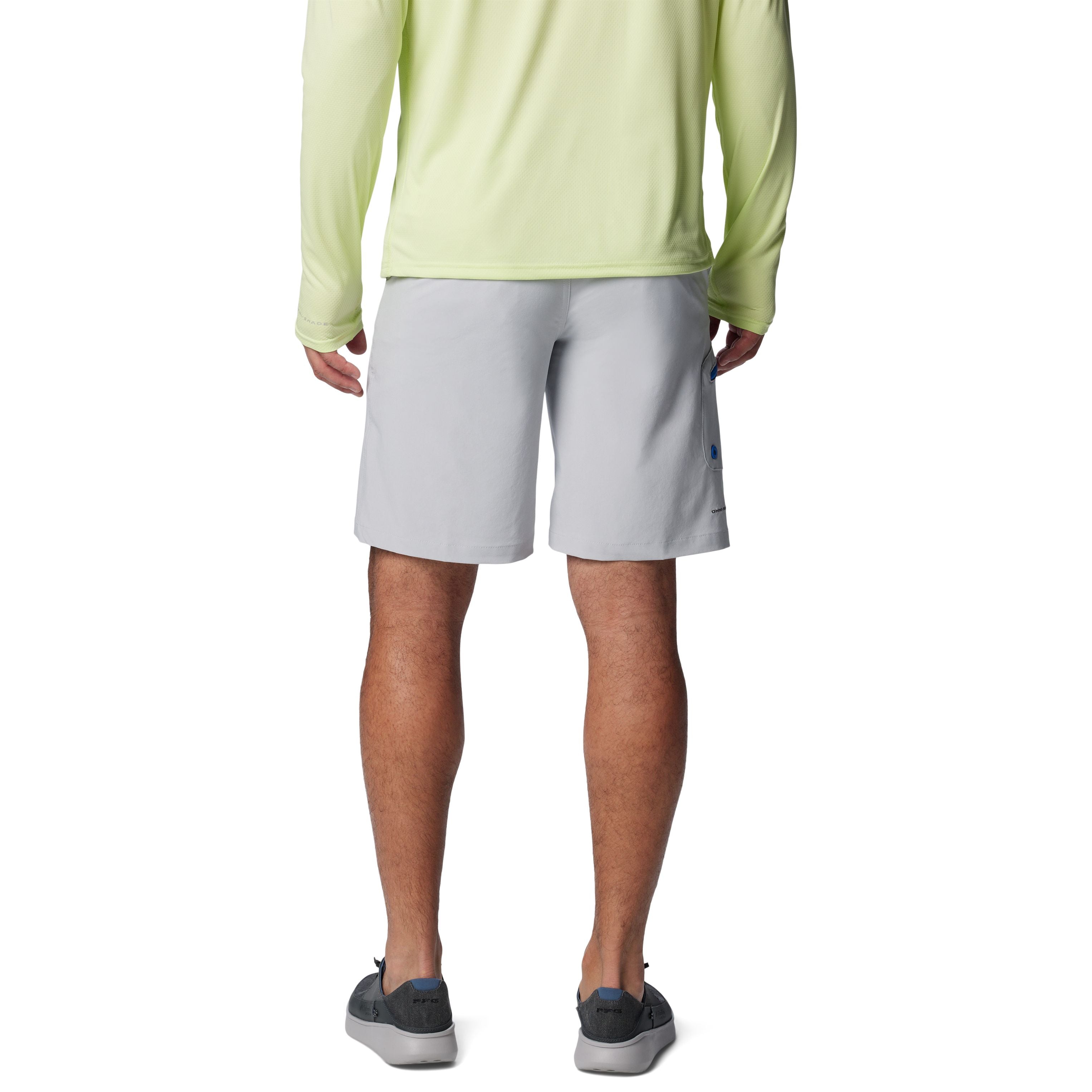 Columbia Men's Terminal Tackle II Short Cool Grey, Vivid Blue Image 02