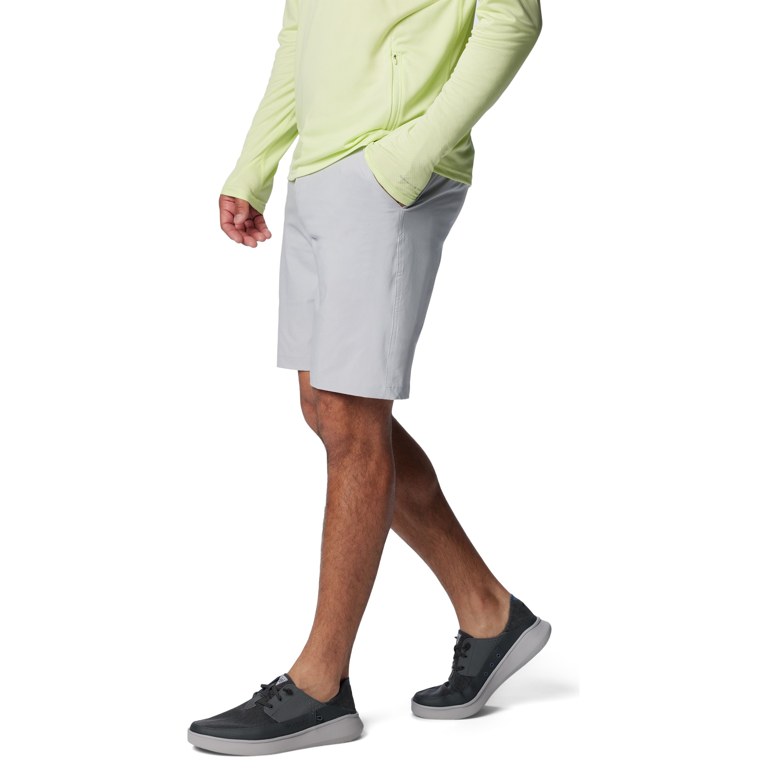 Columbia Men's Terminal Tackle II Short Cool Grey, Vivid Blue Image 03