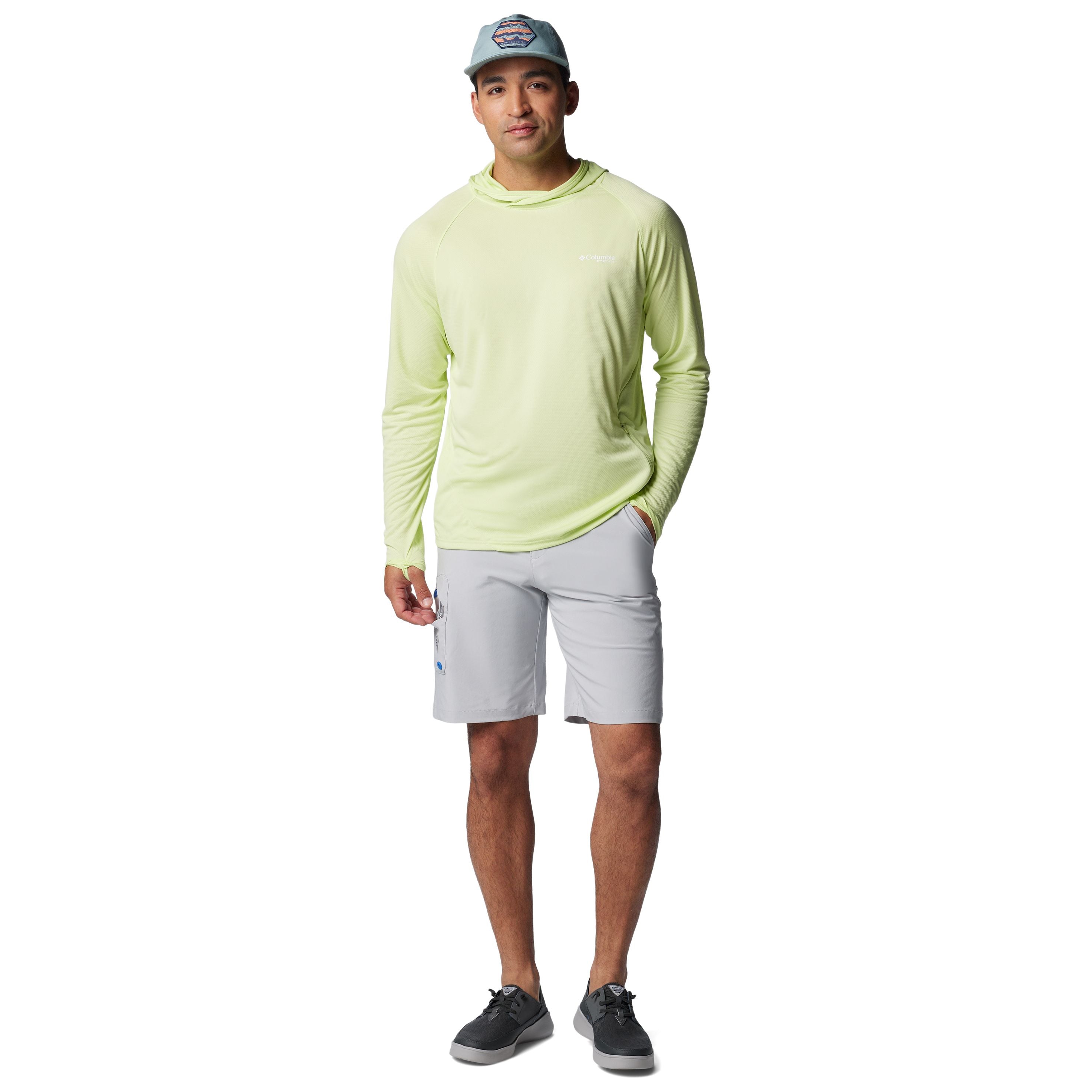Columbia Men's Terminal Tackle II Short Cool Grey, Vivid Blue Image 04