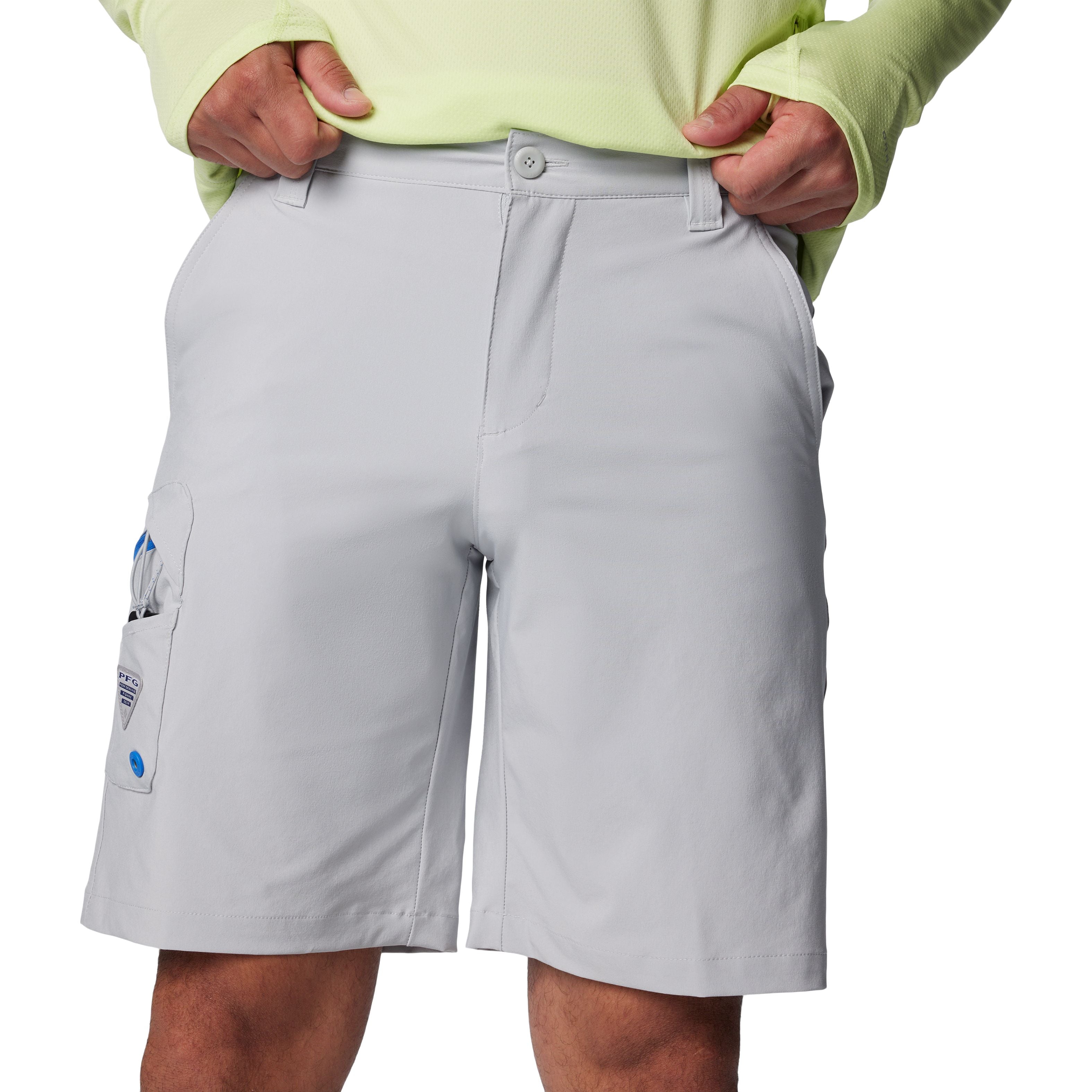 Columbia Men's Terminal Tackle II Short Cool Grey, Vivid Blue Image 05