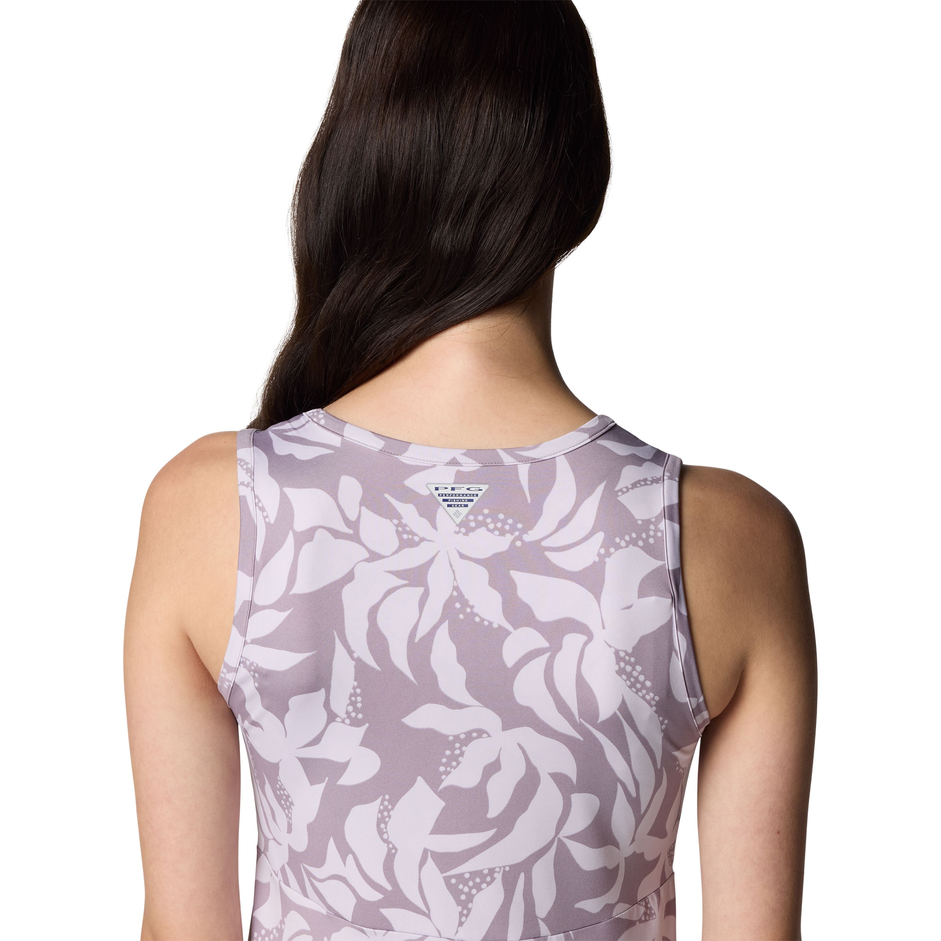 Columbia Women's Freezer Tank Dress Shale Purple Broadleaf Image 04