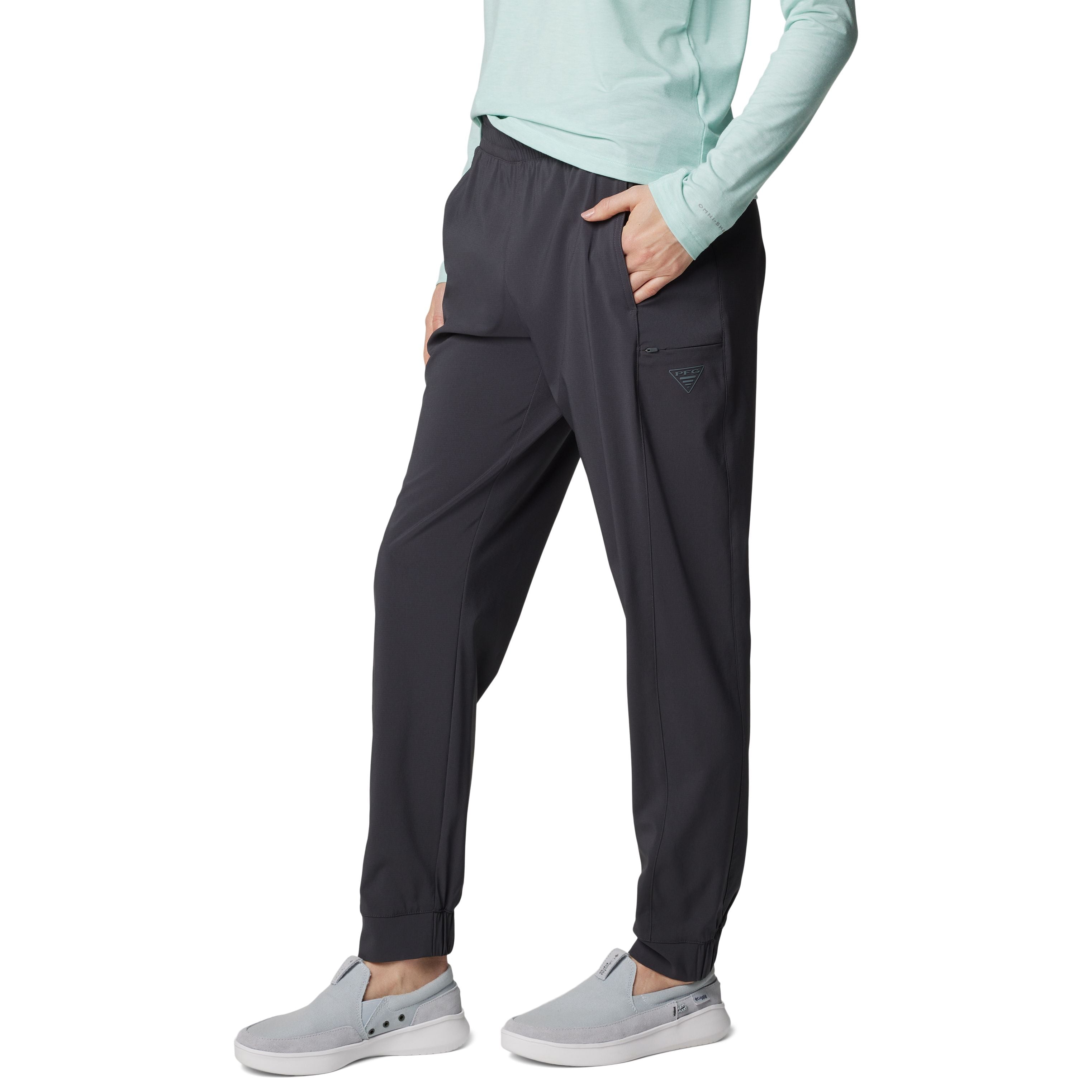 Columbia Women's PFG Uncharted Pull On Pant Shark Image 02