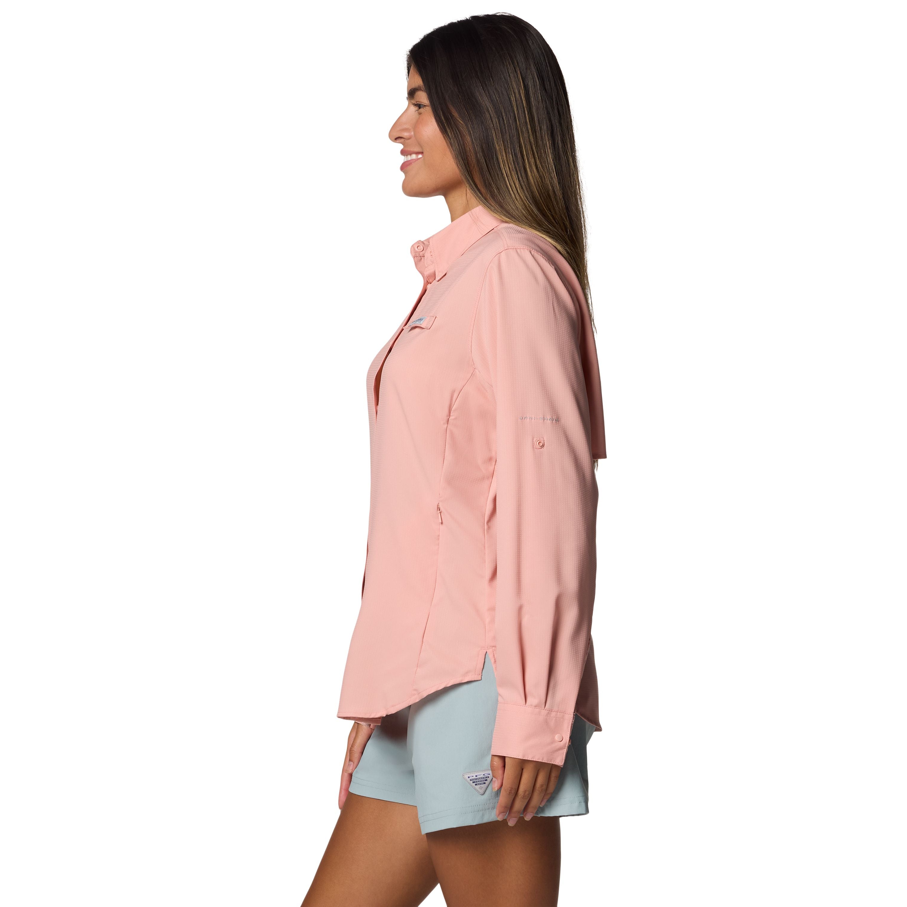 Columbia Women's Tamiami II LS Shirt Faux Pink Image 01