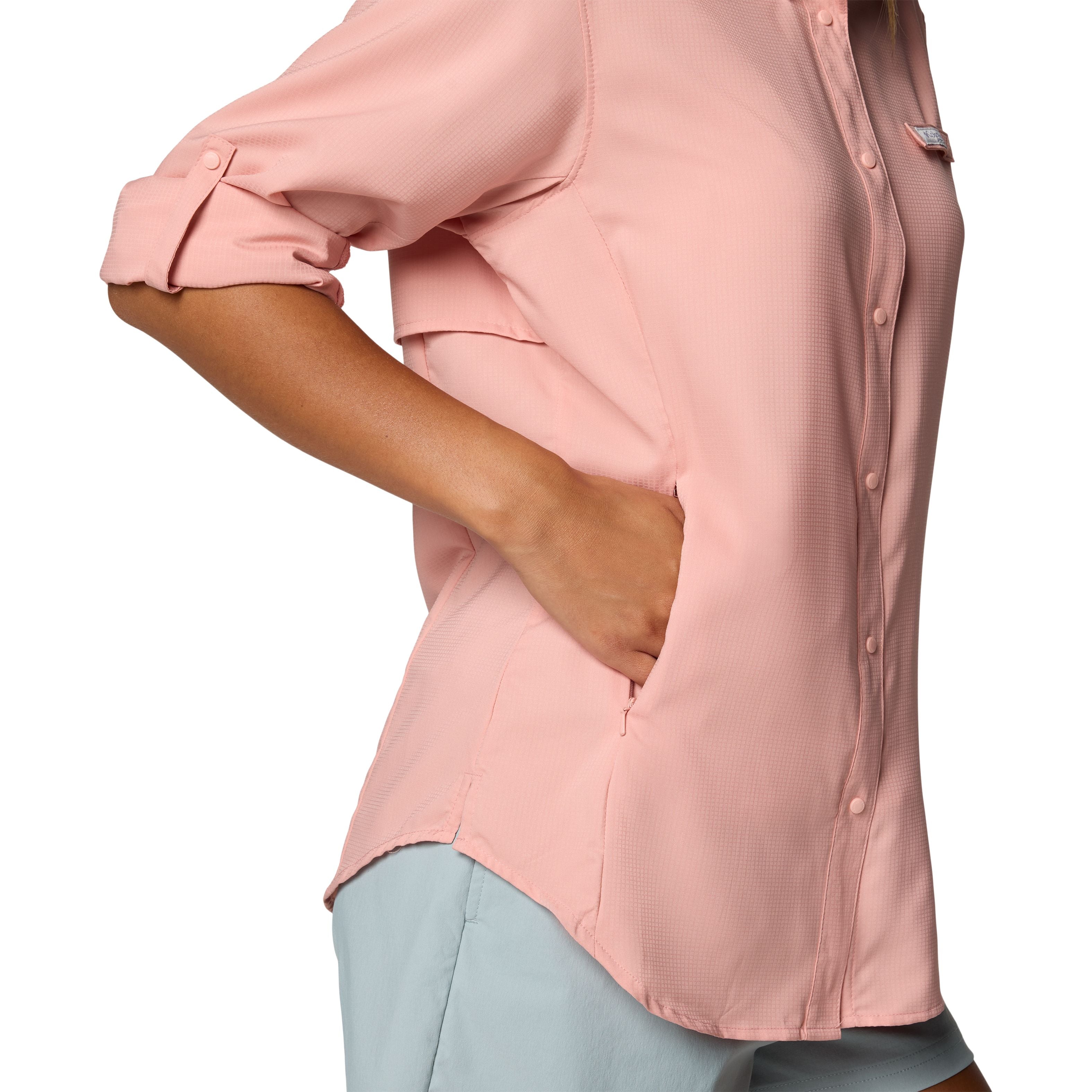 Columbia Women's Tamiami II LS Shirt Faux Pink Image 04