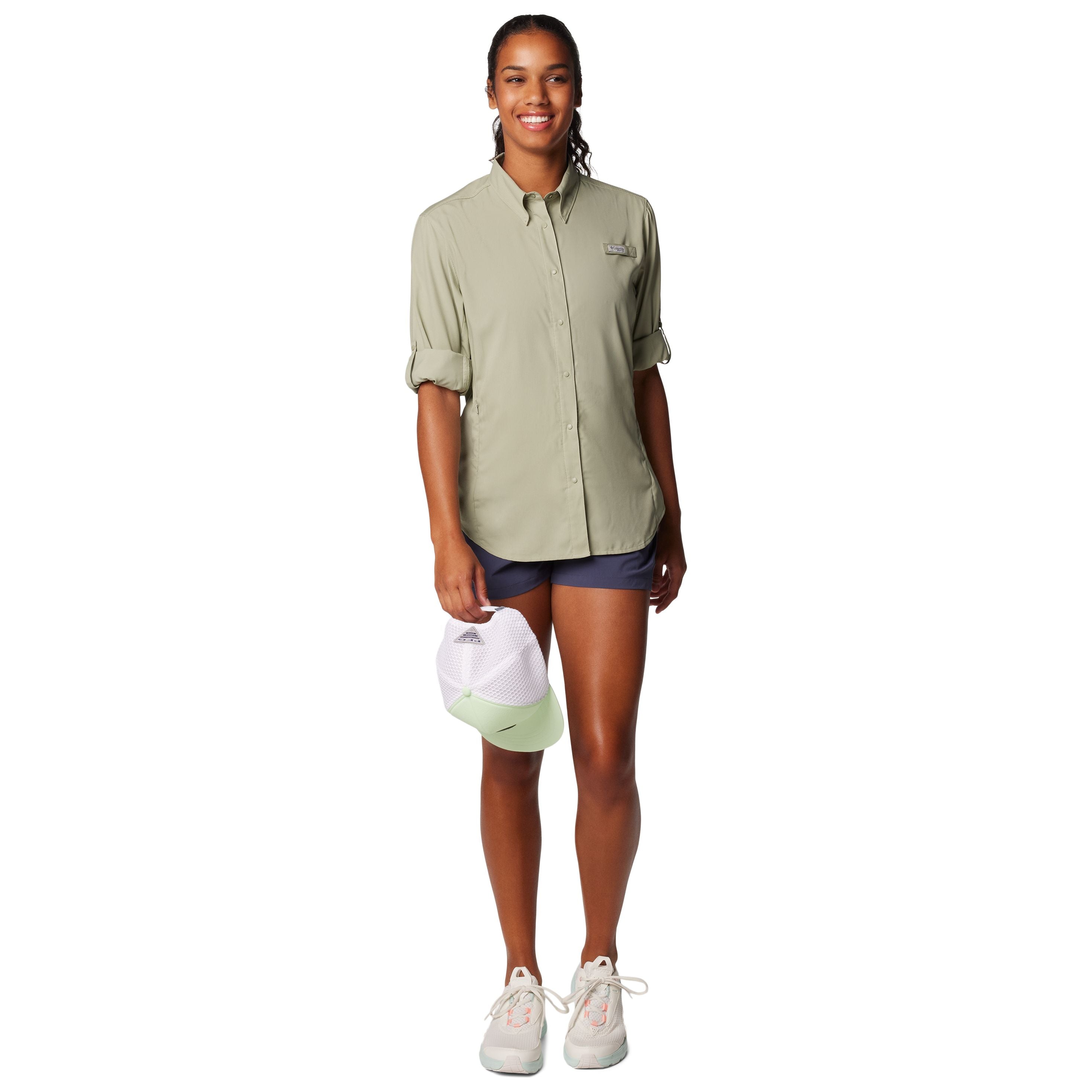 Columbia Women's Tamiami II LS Shirt Safari Image 01