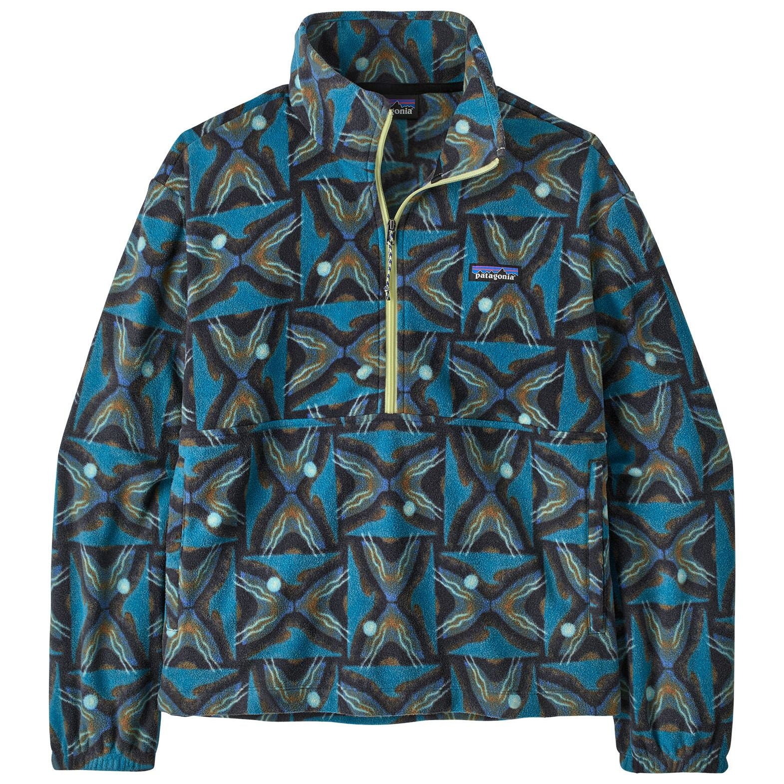 Patagonia Women's Micro D 1/2 Zip Fleece Pullover Deep Freeze: Black Image 01
