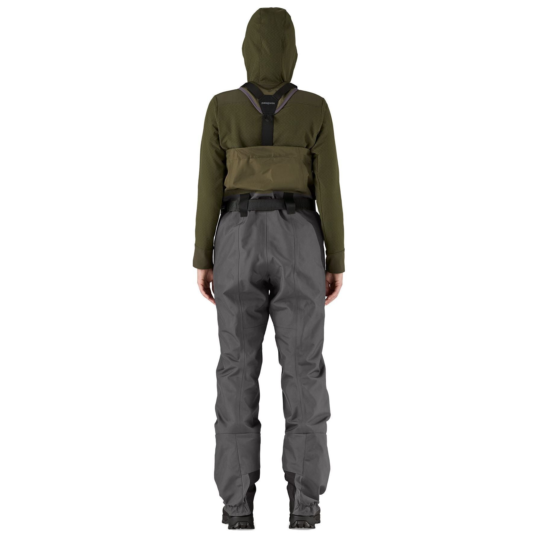 Patagonia Women's Swiftcurrent Expedition Zip-Front Waders Basin Green Image 04