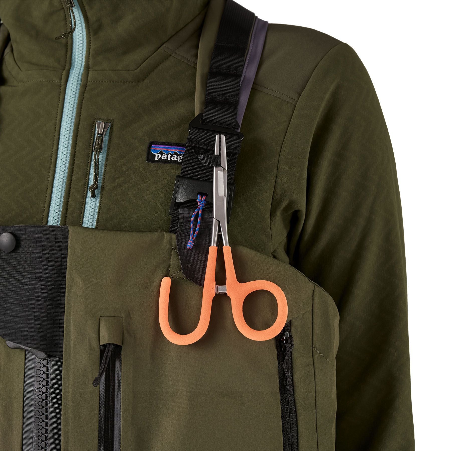 Patagonia Women's Swiftcurrent Expedition Zip-Front Waders Basin Green Image 09