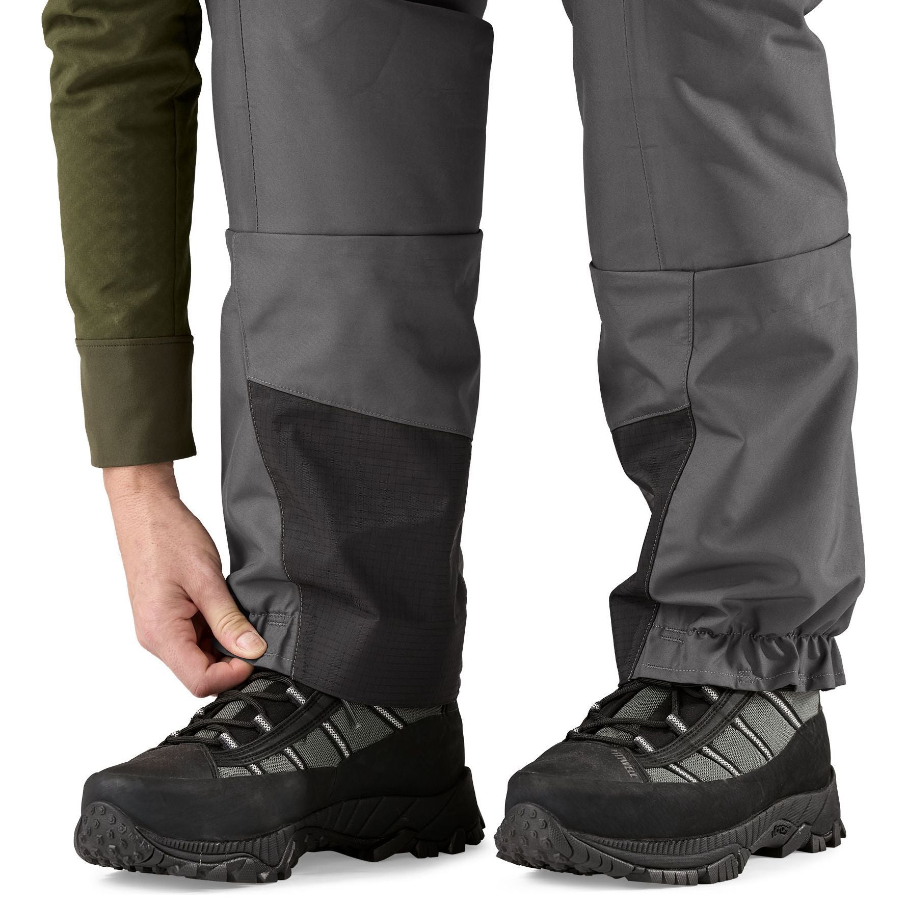 Patagonia Women's Swiftcurrent Expedition Zip-Front Waders Basin Green Image 14