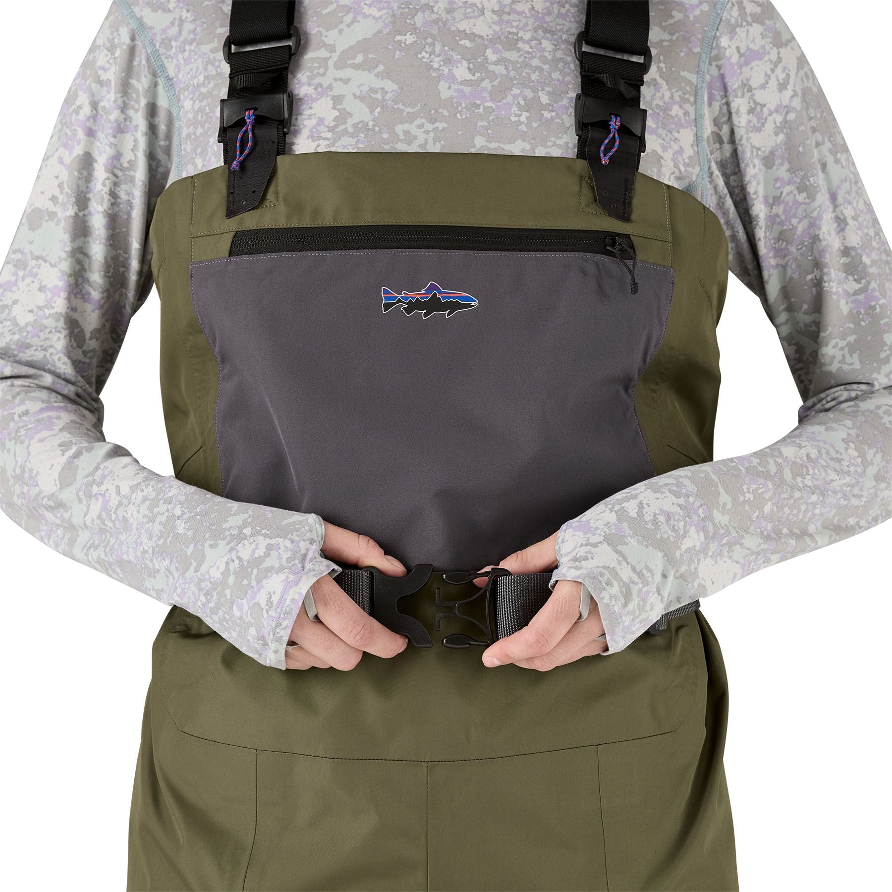 Patagonia Women's Swiftcurrent Traverse Waders Basin Green Image 11
