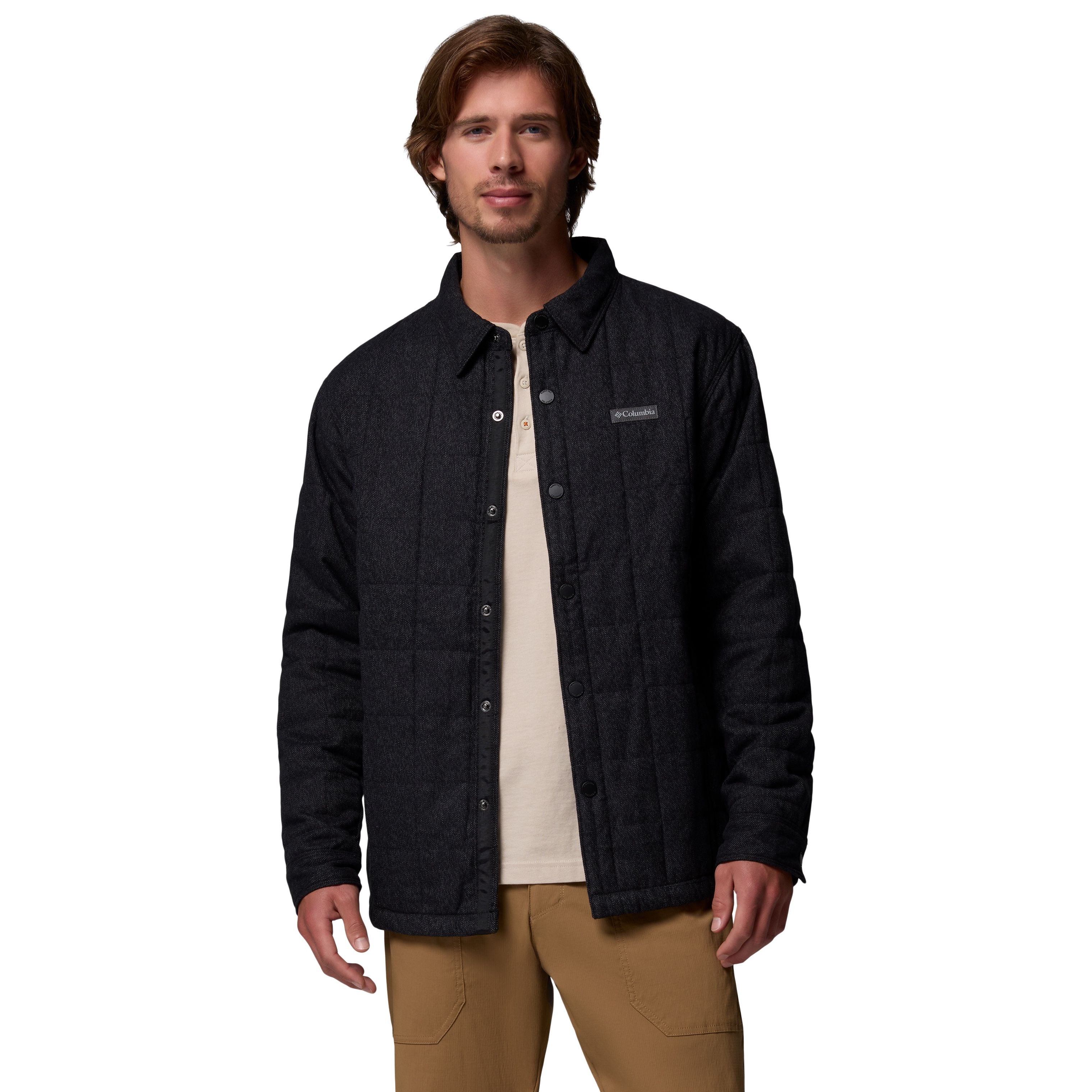 Columbia Men's Landroamer Quilted Shirt Jacket Black Image 01