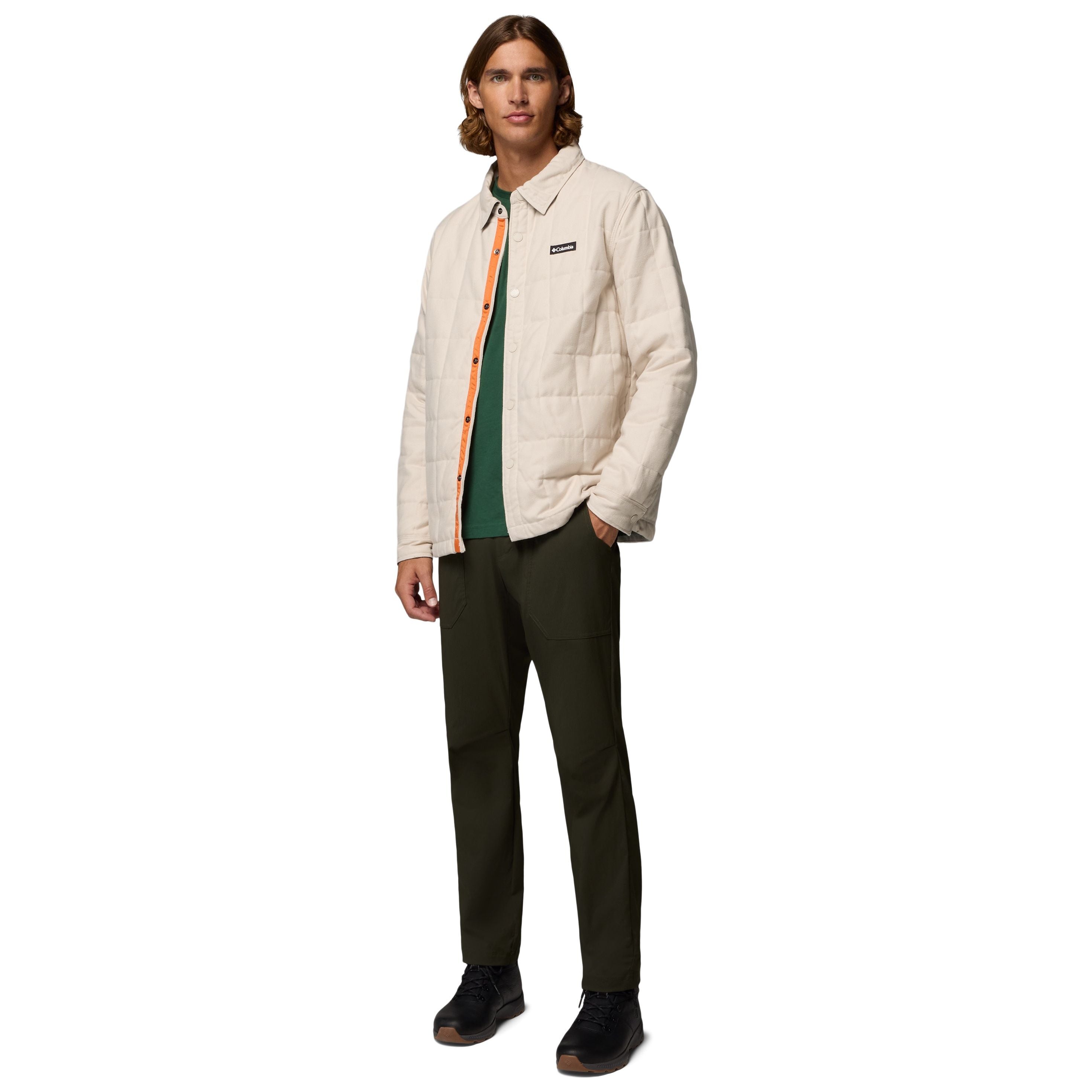 Columbia Men's Landroamer Quilted Shirt Jacket Dark Stone Image 02