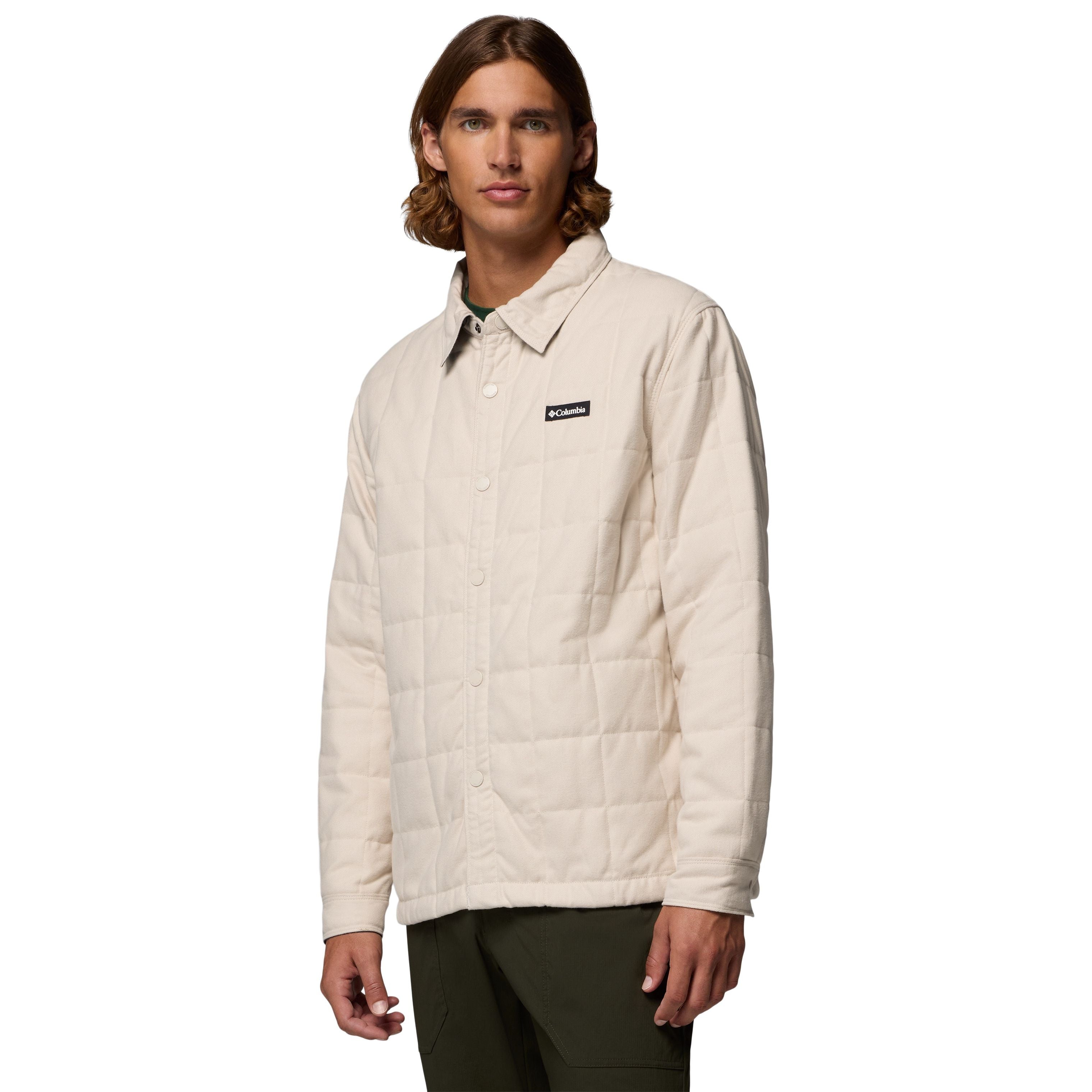 Columbia Men's Landroamer Quilted Shirt Jacket Dark Stone Image 04