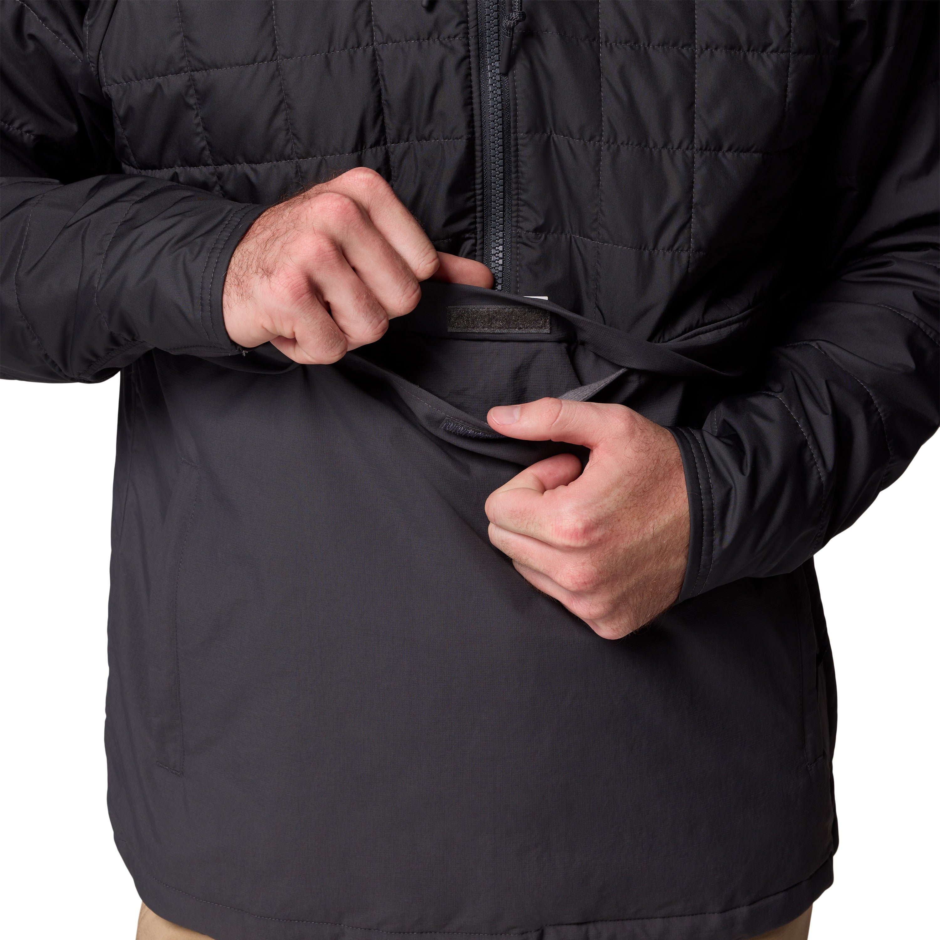 Columbia Men's PFG Uncharted II Insulated Anorak Ancient Fossil, Shark Image 07