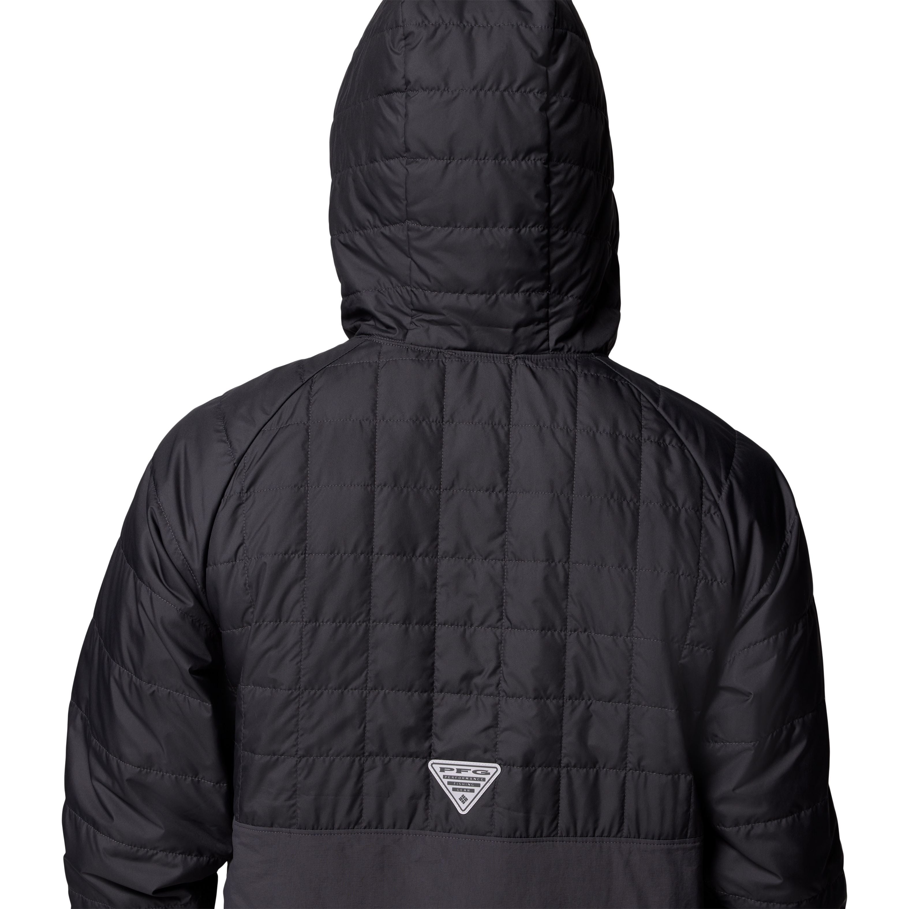 Columbia Men's PFG Uncharted II Insulated Anorak Ancient Fossil, Shark Image 09