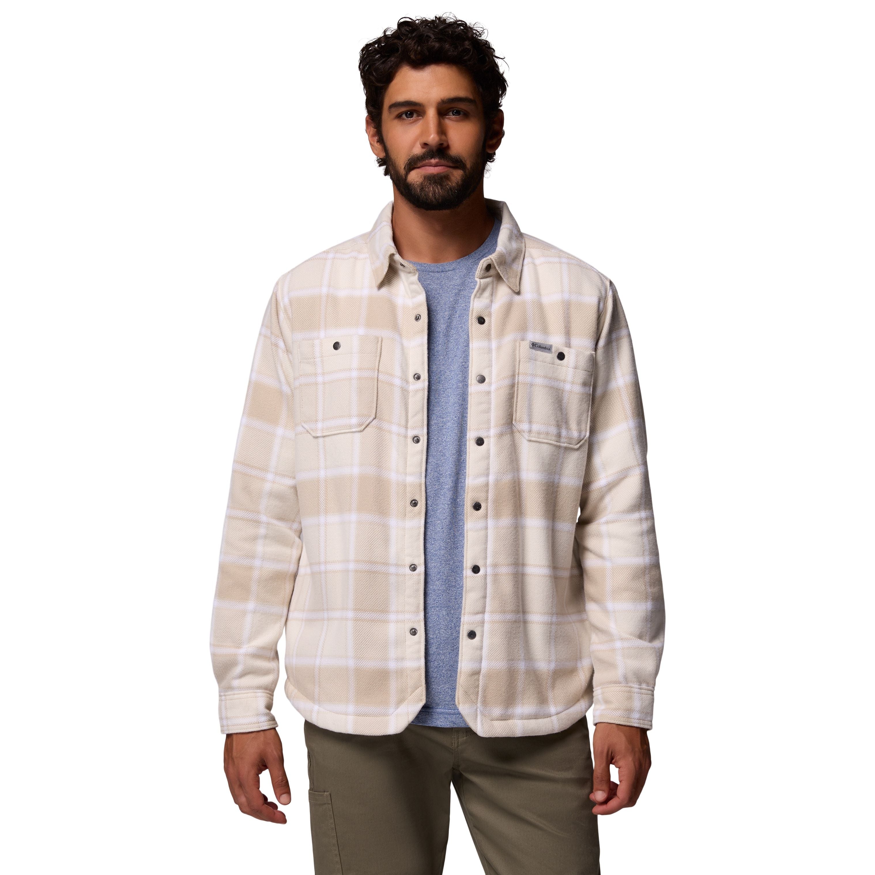 Columbia Men's Windward II Shirt Jacket Ancient Fossil Image 01