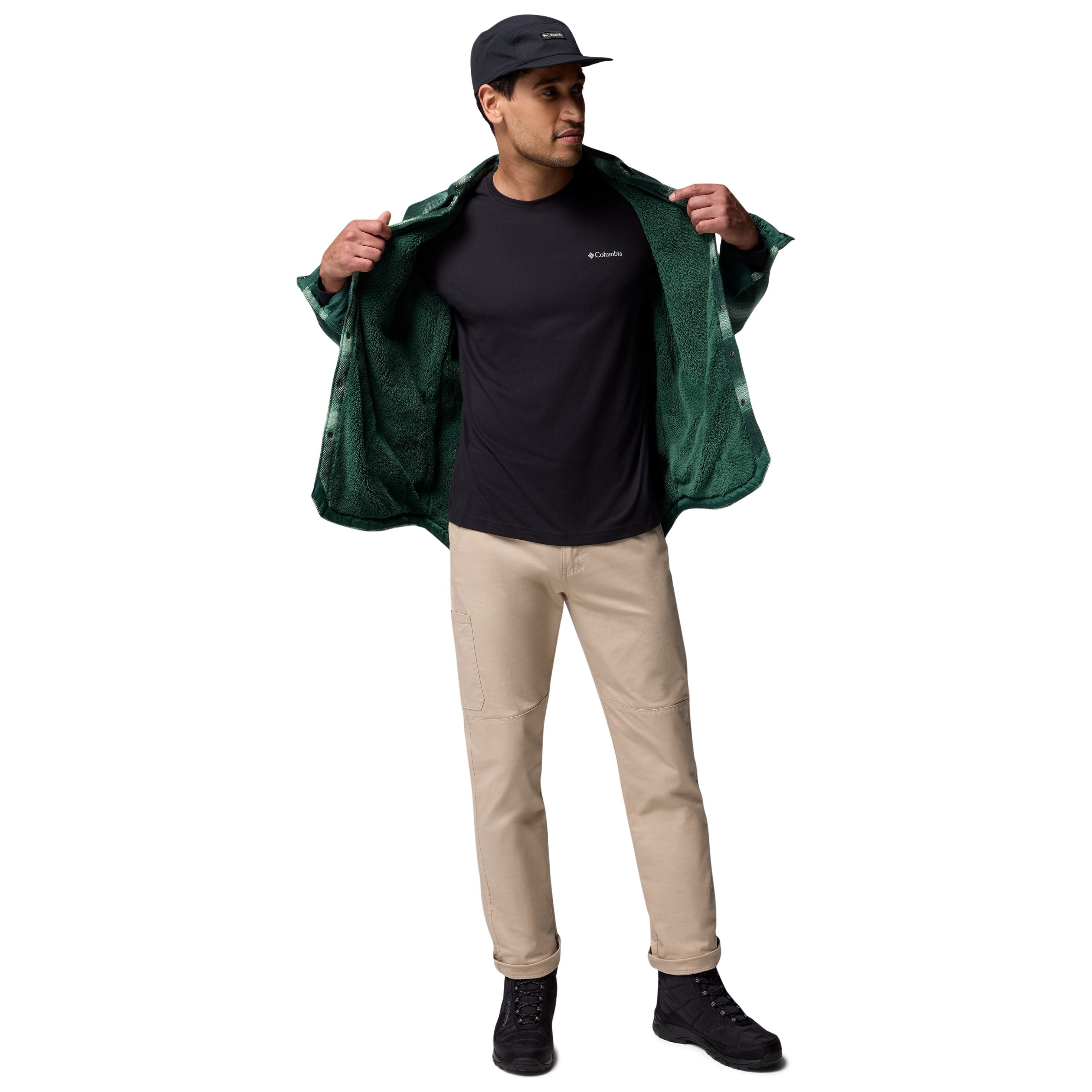 Columbia Men's Windward II Shirt Jacket Rain Forest Blurred Ombre Image 02