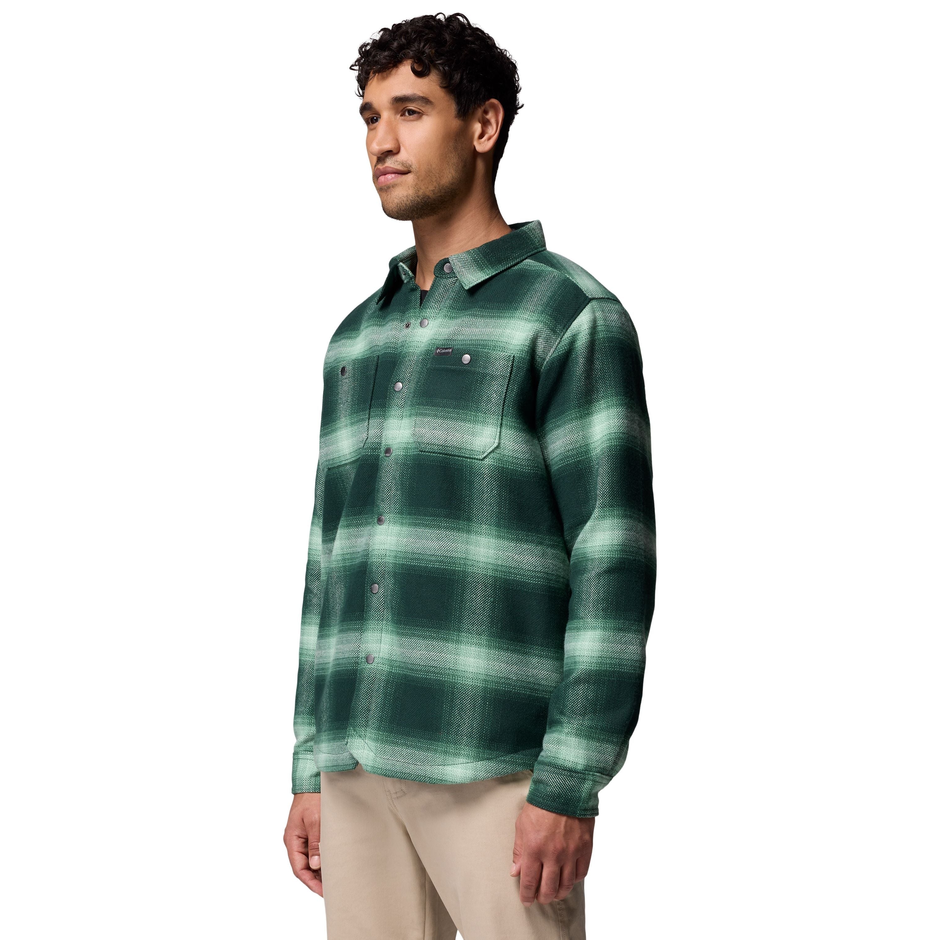 Columbia Men's Windward II Shirt Jacket Rain Forest Blurred Ombre Image 04