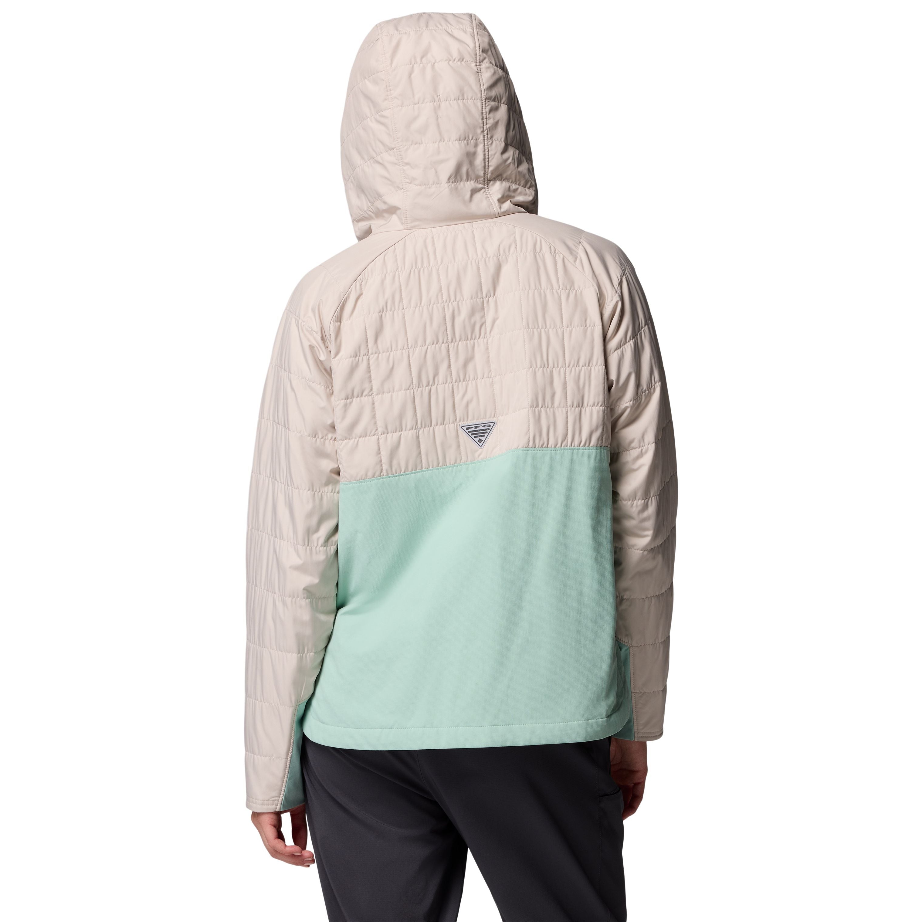 Columbia Women's PFG Uncharted II Insulated Anorak Dark Stone, Misty Jade Image 03