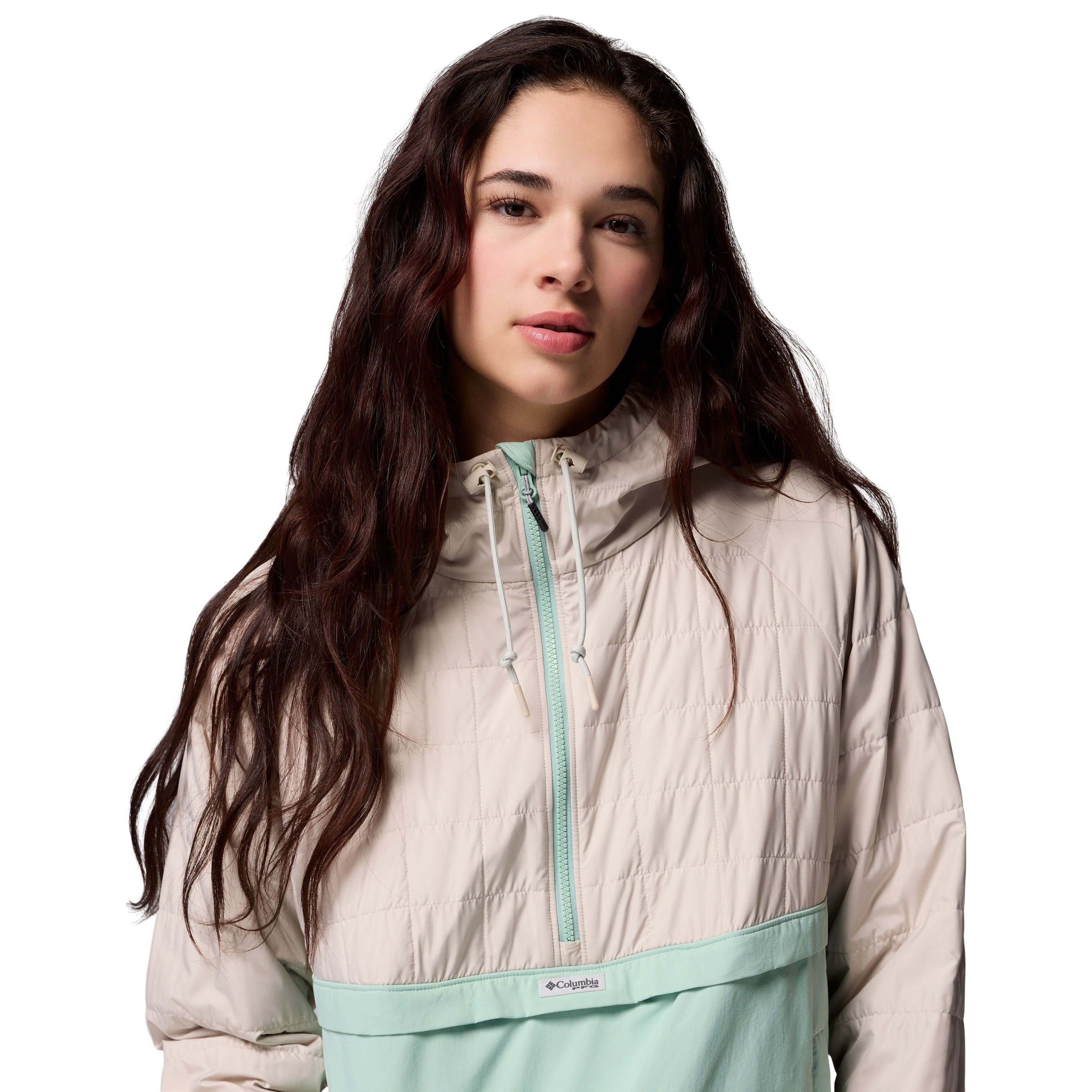 Columbia Women's PFG Uncharted II Insulated Anorak Dark Stone, Misty Jade Image 05