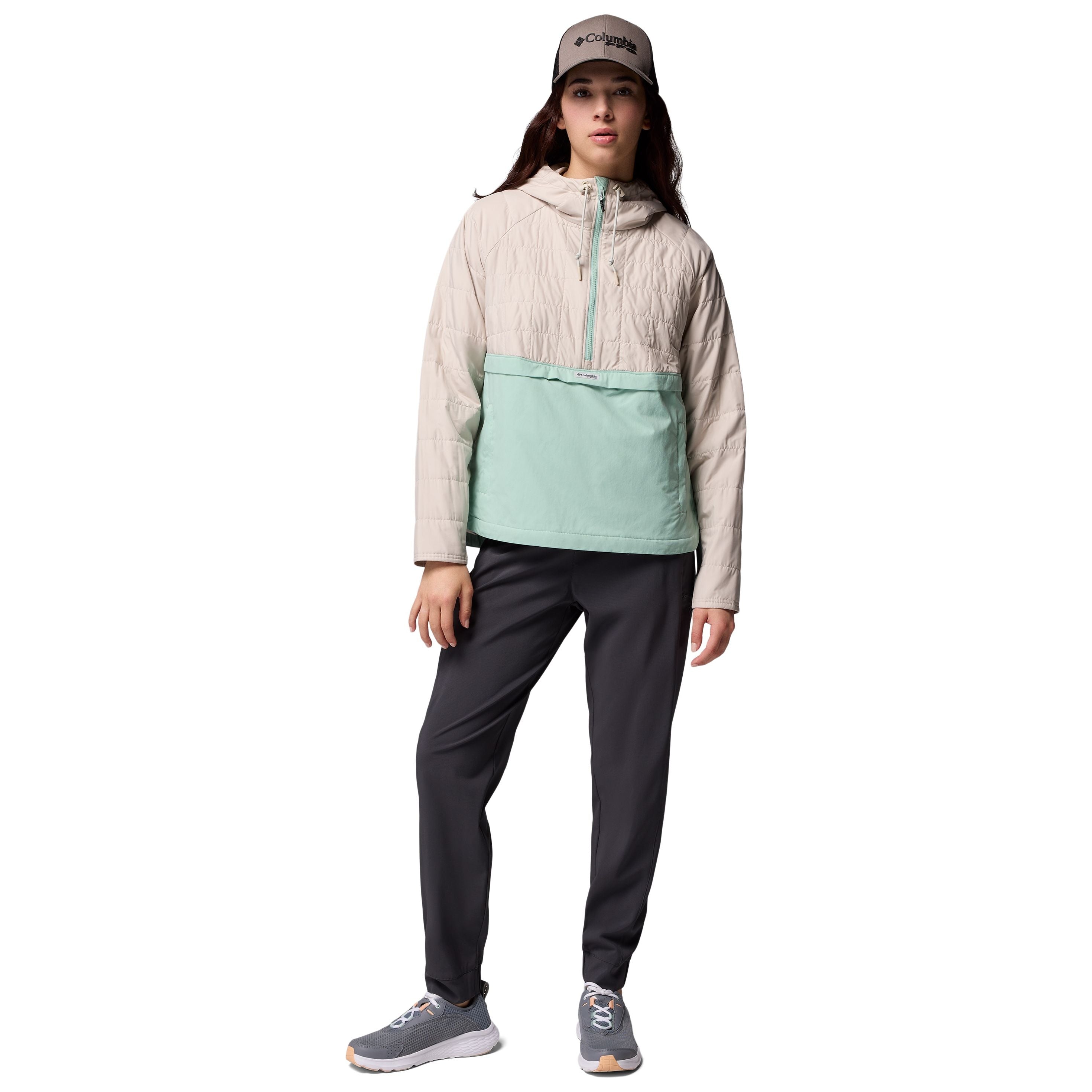 Columbia Women's PFG Uncharted II Insulated Anorak Dark Stone, Misty Jade Image 10