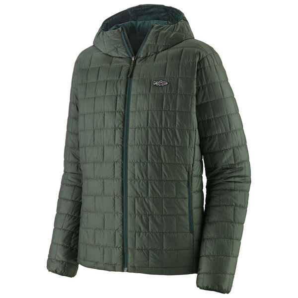 Patagonia Men's Nano Puff Fitz Roy Trout Hoody Old Growth Green Image 01