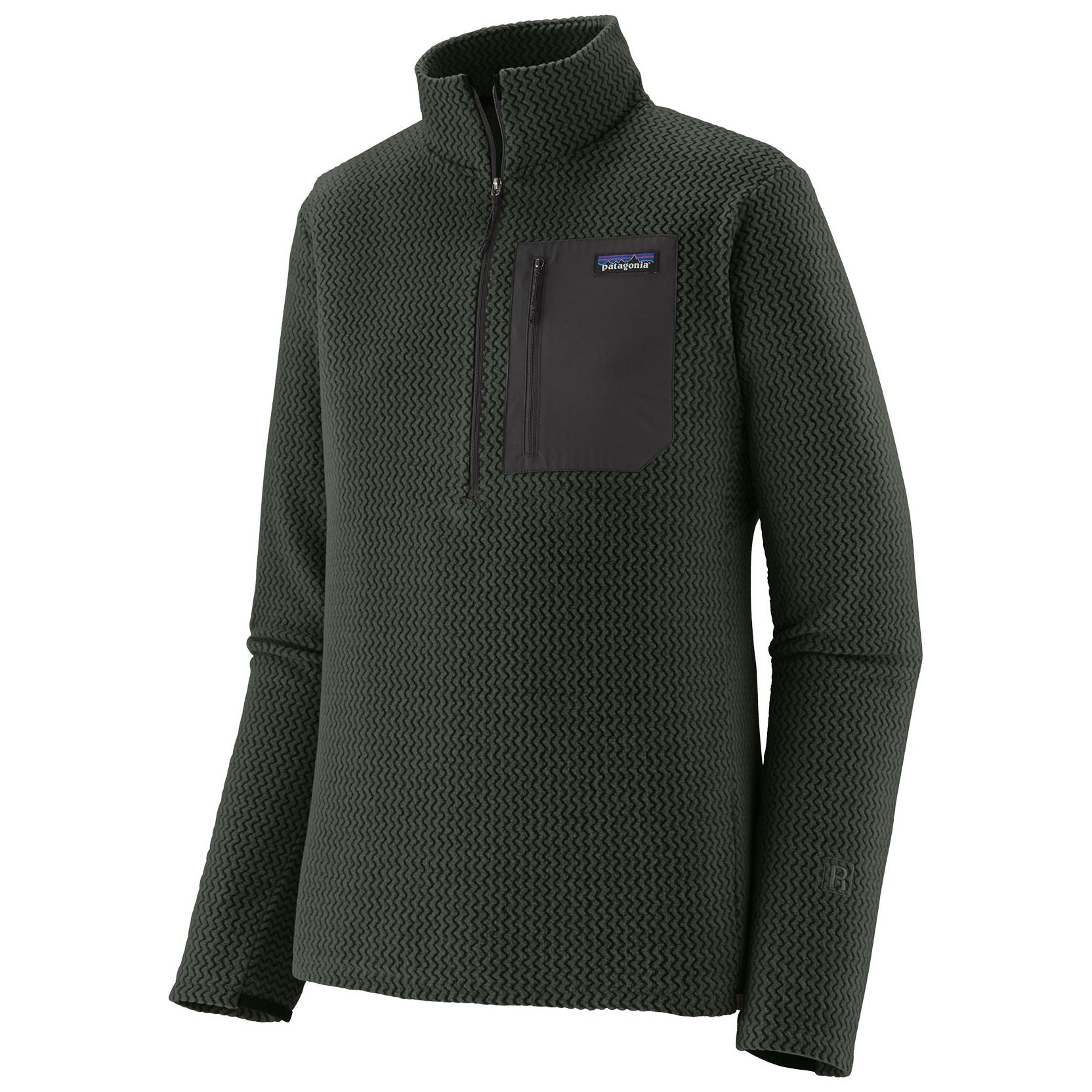 Patagonia Men's R1 Air Zip Neck Old Growth Green Image 01