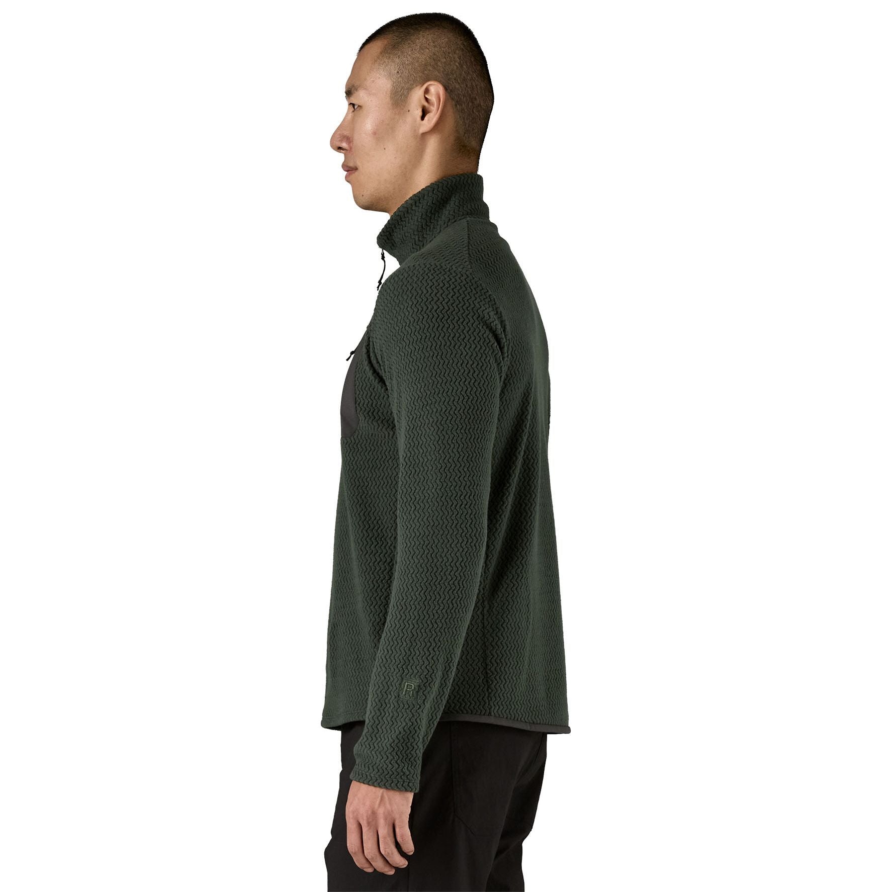 Patagonia Men's R1 Air Zip Neck Old Growth Green Image 04