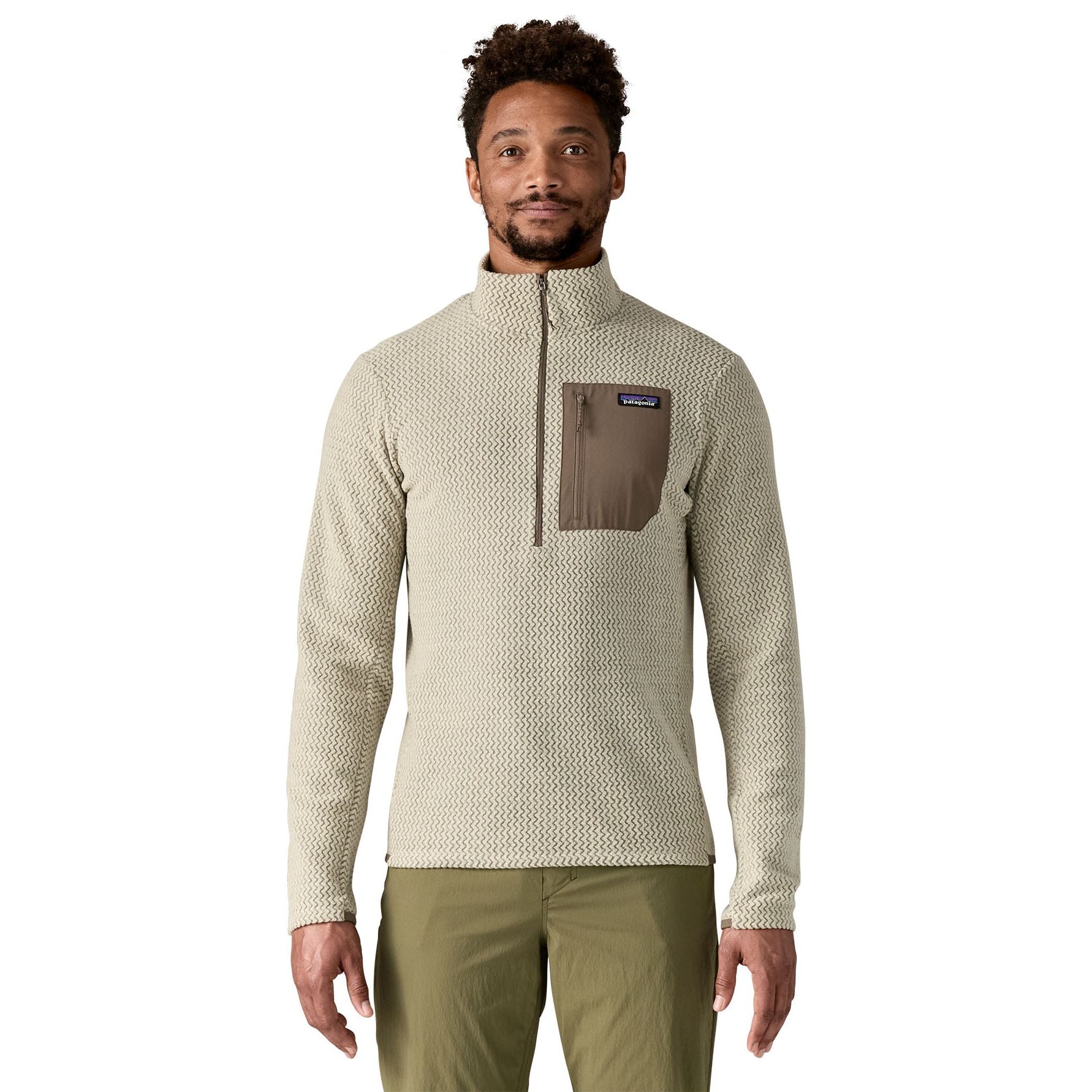 Patagonia Men's R1 Air Zip Neck Pelican Image 03