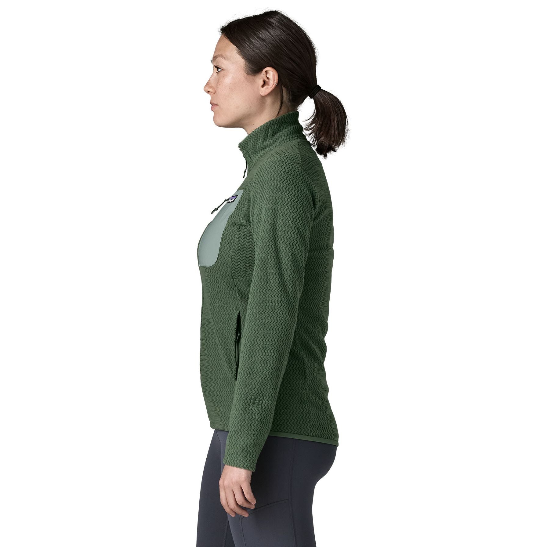 Patagonia Women's R1 Air Jacket Canopy Green Image 03