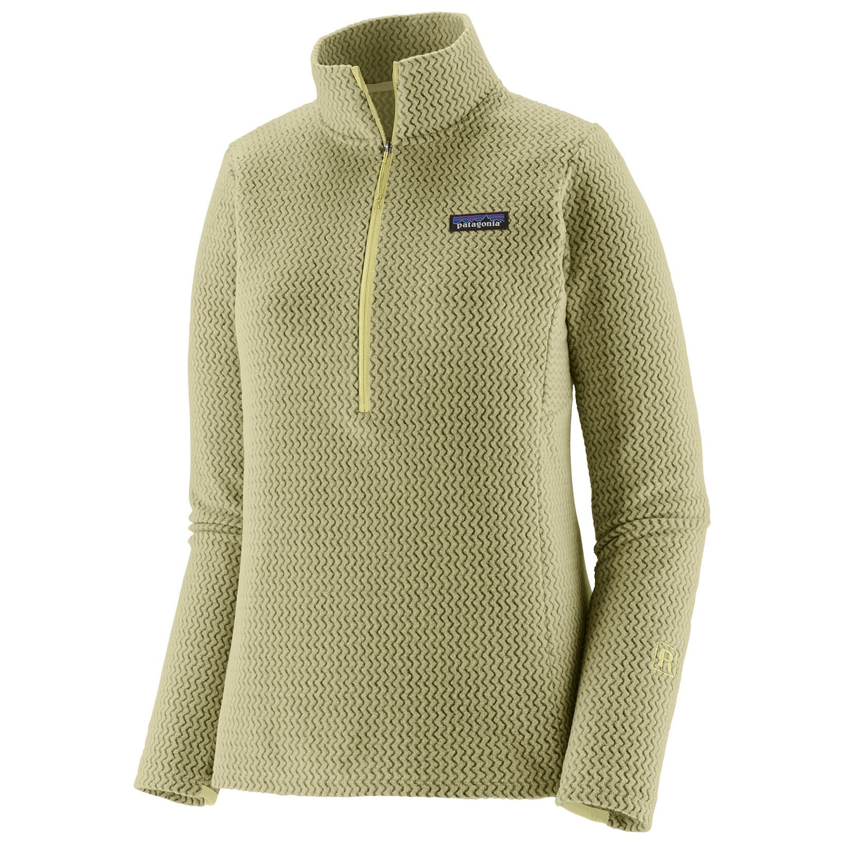 Patagonia Women's R1 Air Zip Neck Vellum Green Image 01